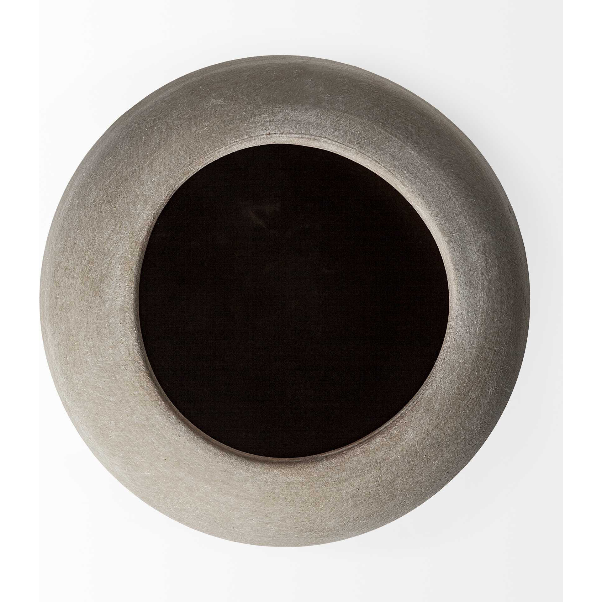 Grey And Brown Ceramic Vase