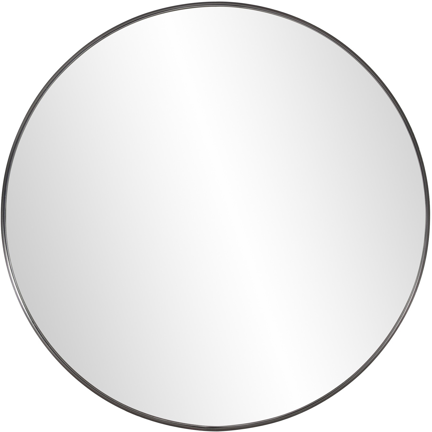 Round Stainless Steel Frame With Brushed Black Finish