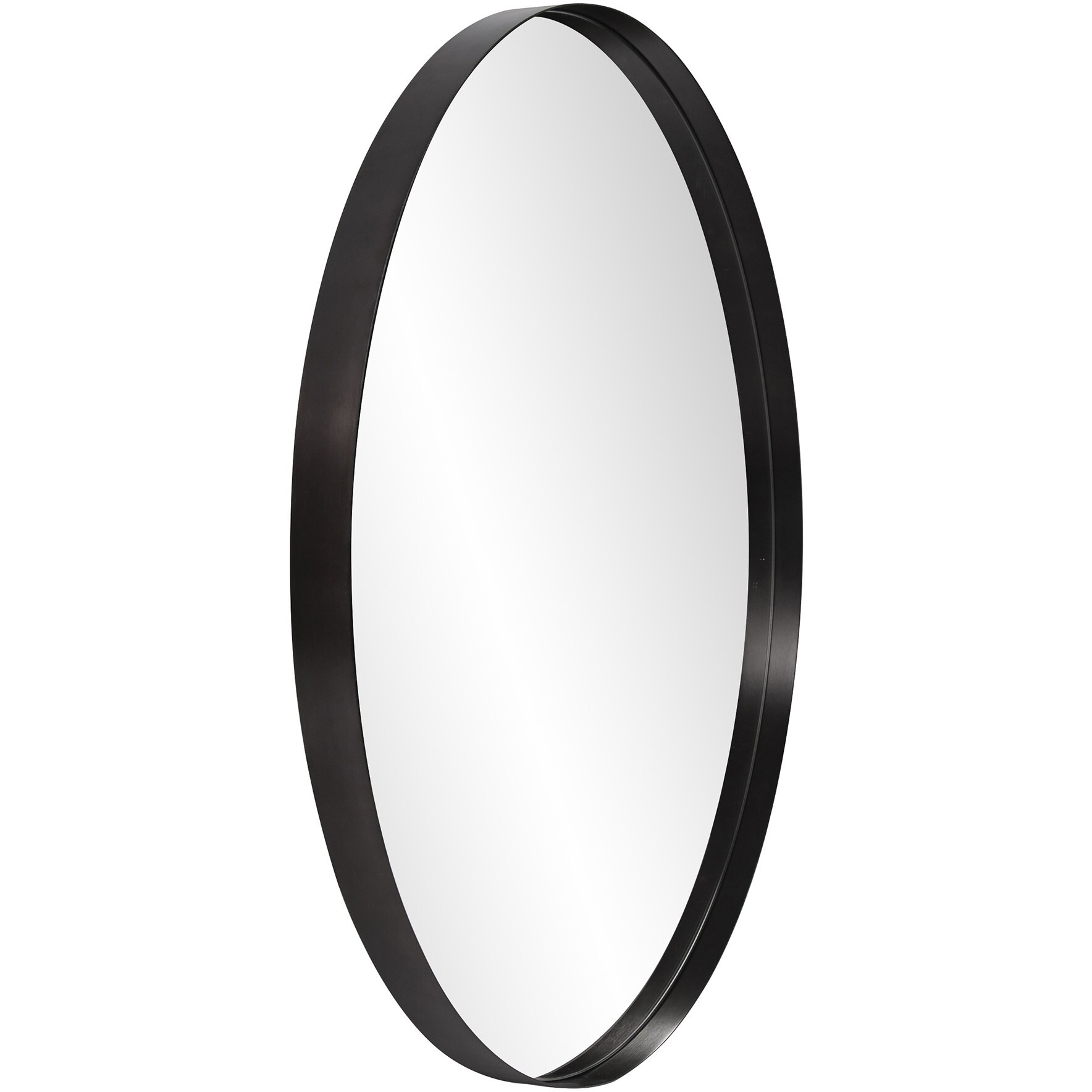 Round Stainless Steel Frame With Brushed Black Finish
