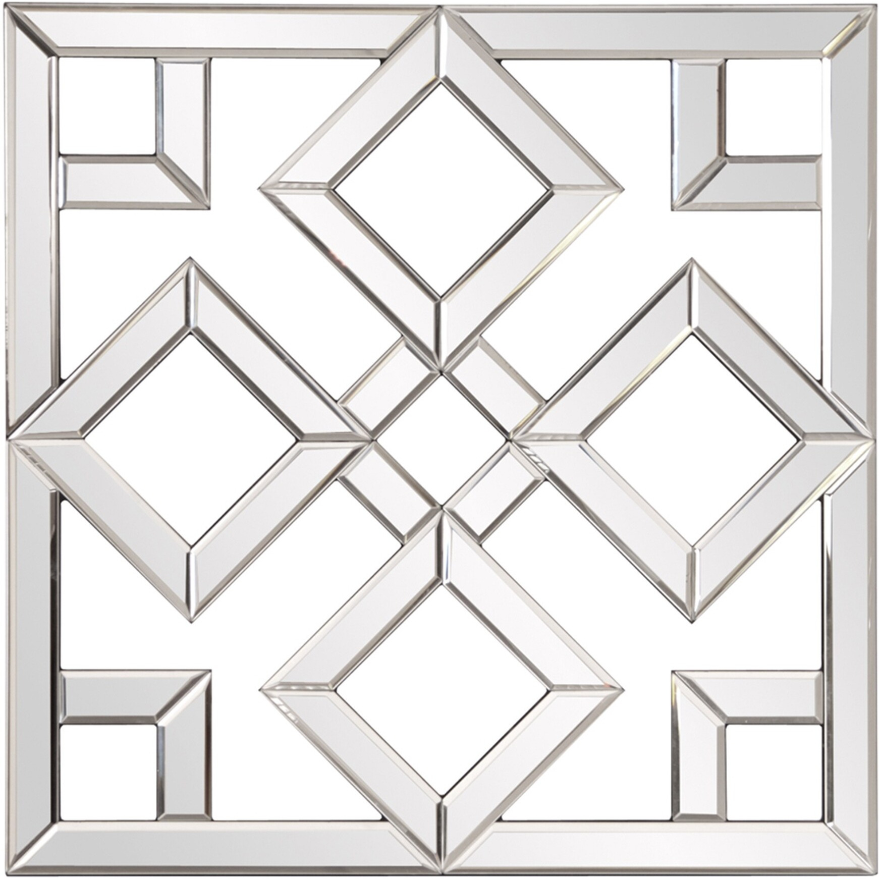 Interlocking Mirrored Squares With Lattice Design