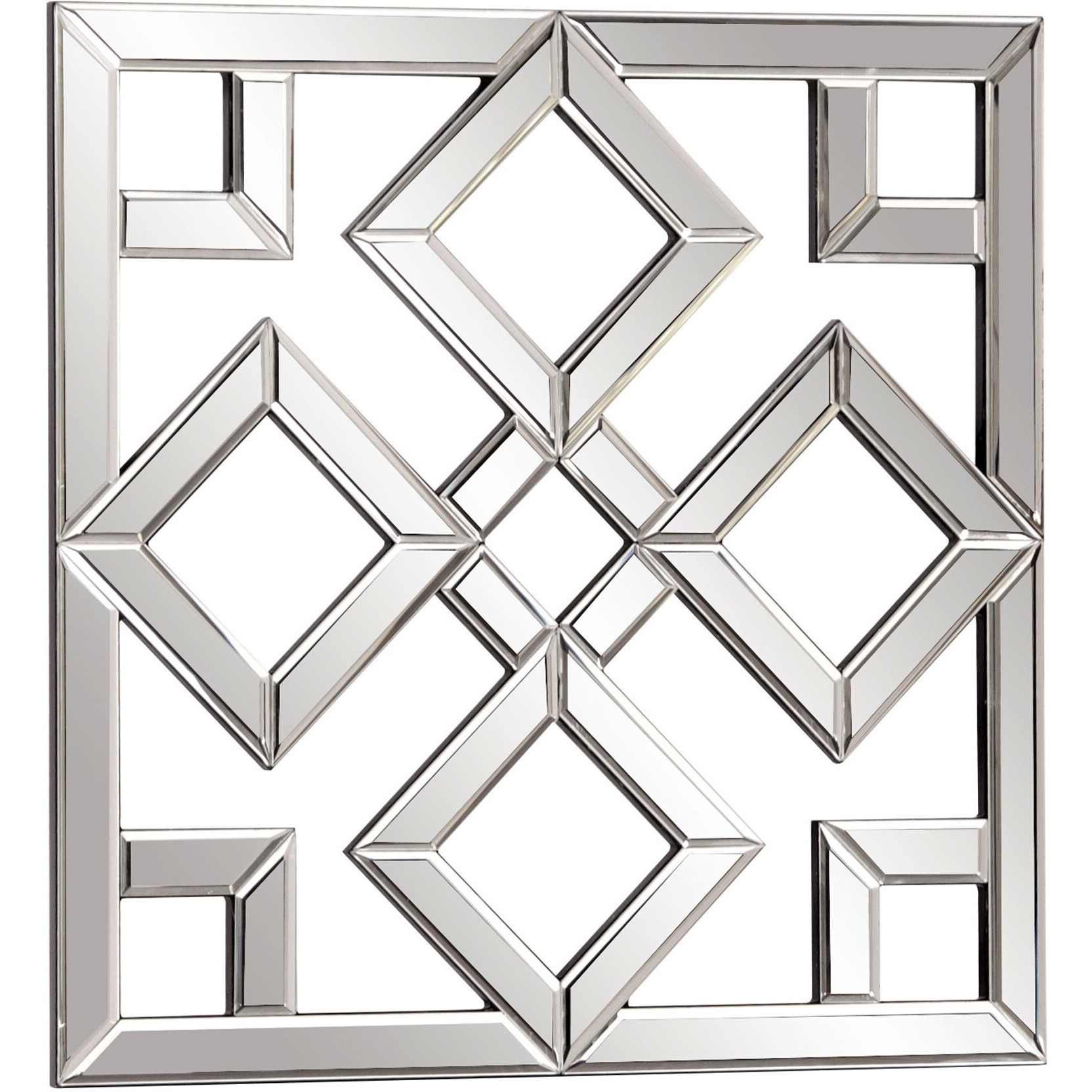 Interlocking Mirrored Squares With Lattice Design