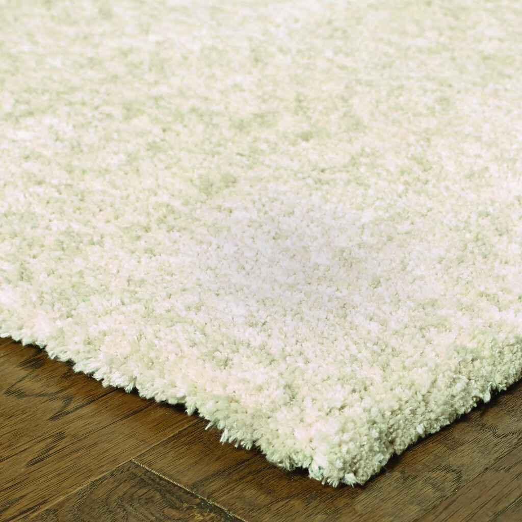 8 X 11 Modern Shag Ivory Indoor Area Rug