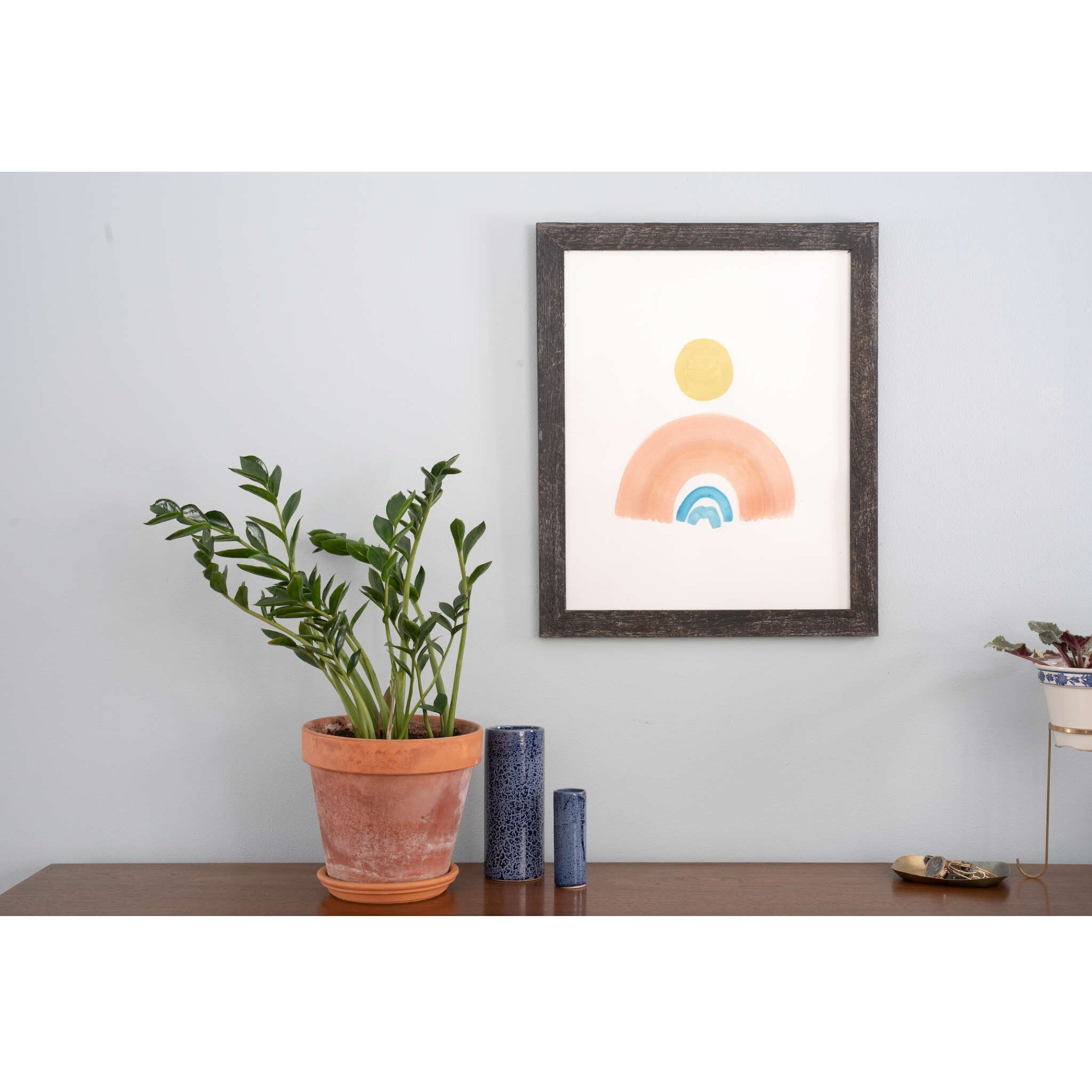 4 X 4 Rustic Farmhouse Rustic Black Wood Frame