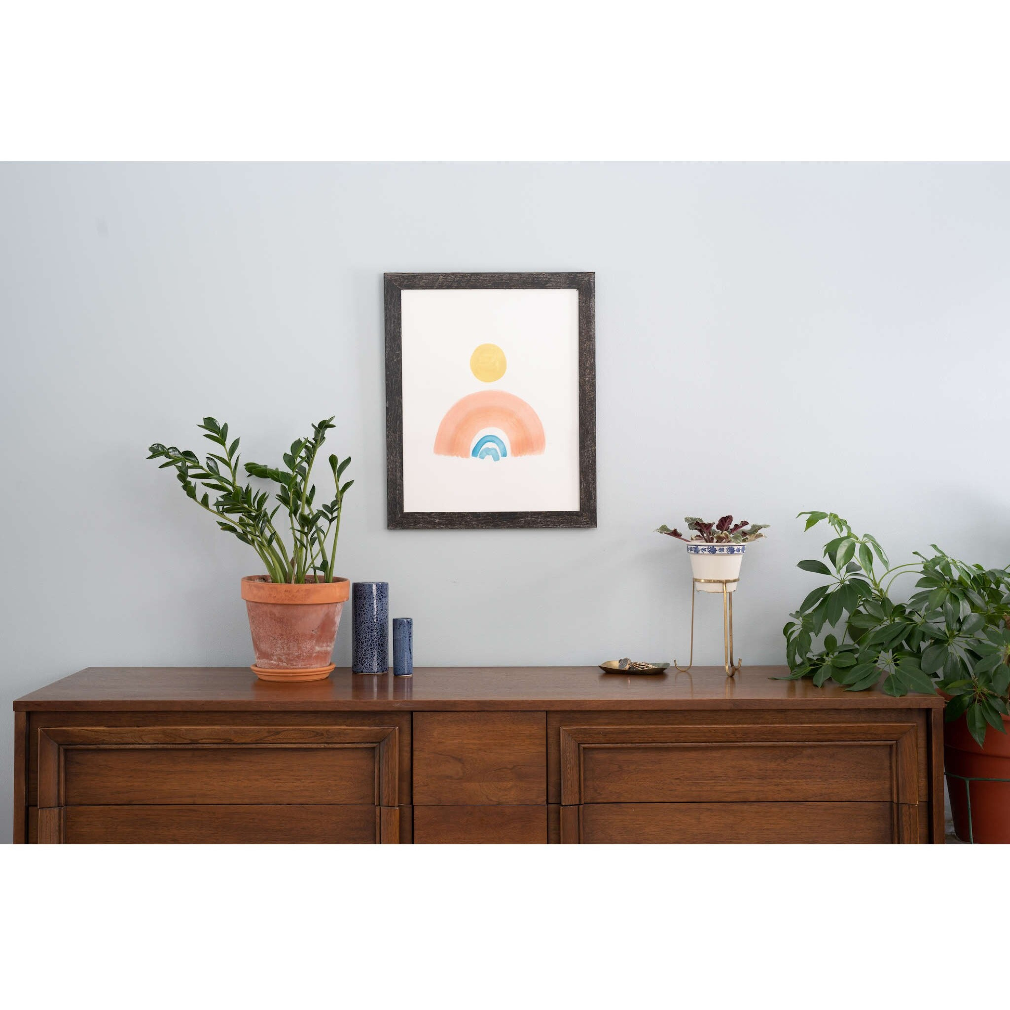 4 X 4 Rustic Farmhouse Rustic Black Wood Frame