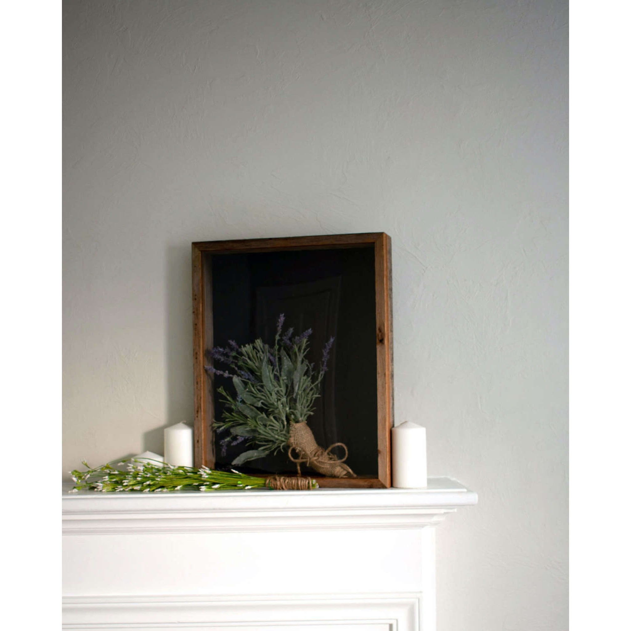 8 X 8 Rustic Farmhouse Gray Wood Shadow Box Frame
