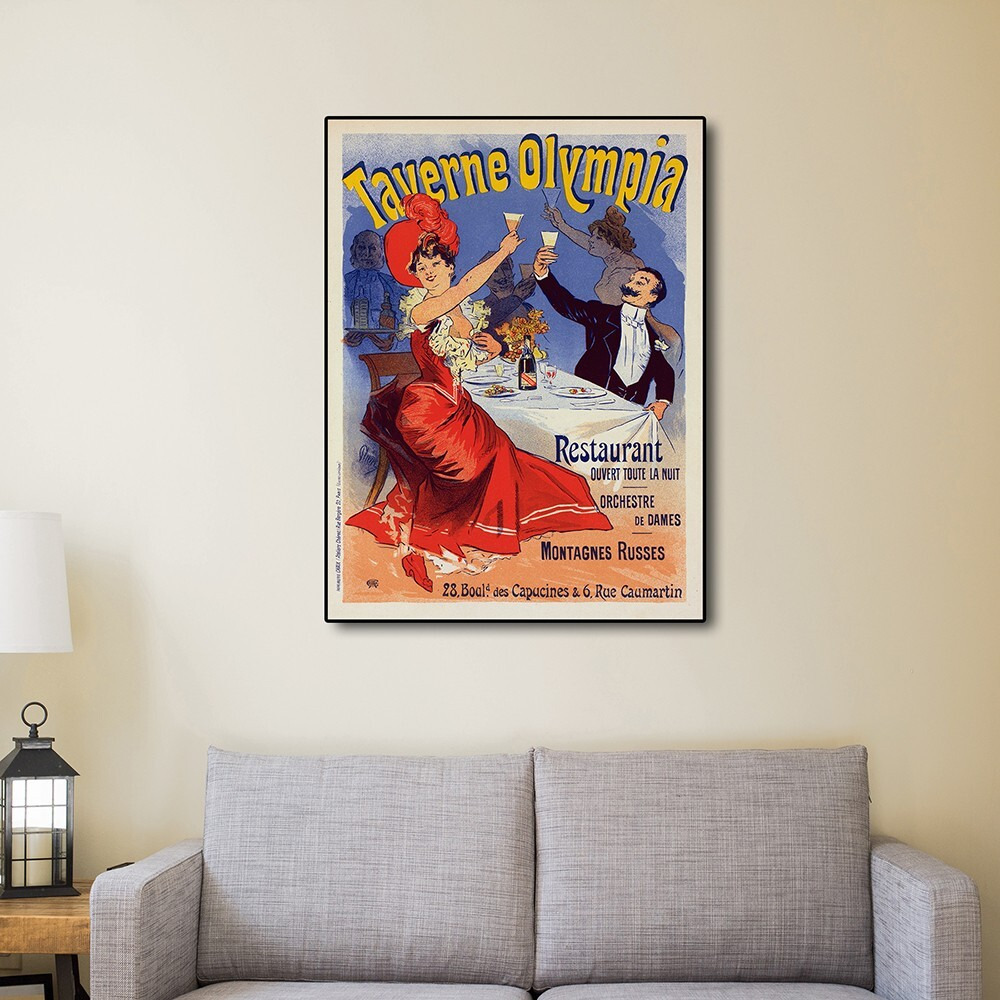 24"" X 32"" Taverne Olympia French Restaraunt Wall Art Print