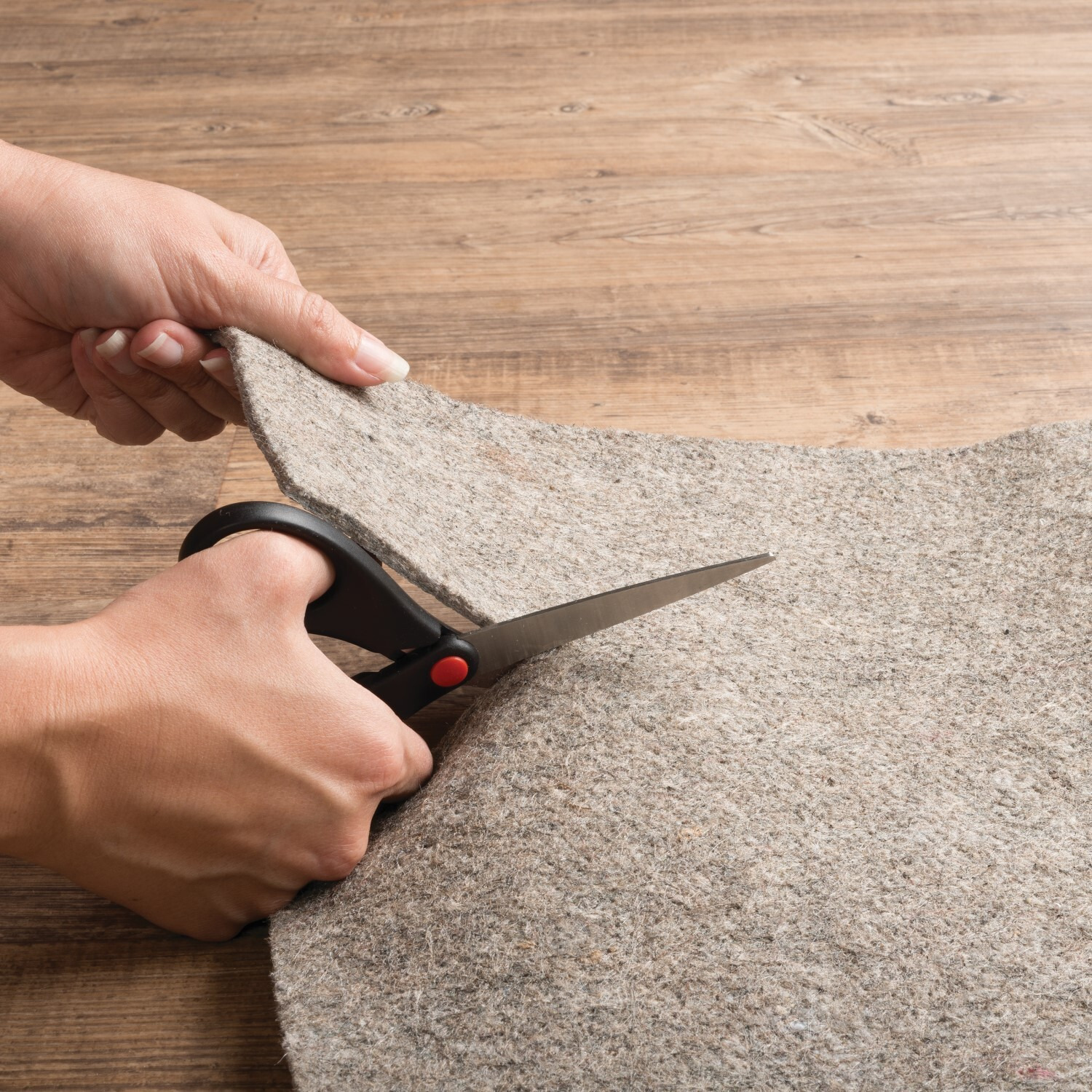 6"" Round Grey Non Slip Rug Pad