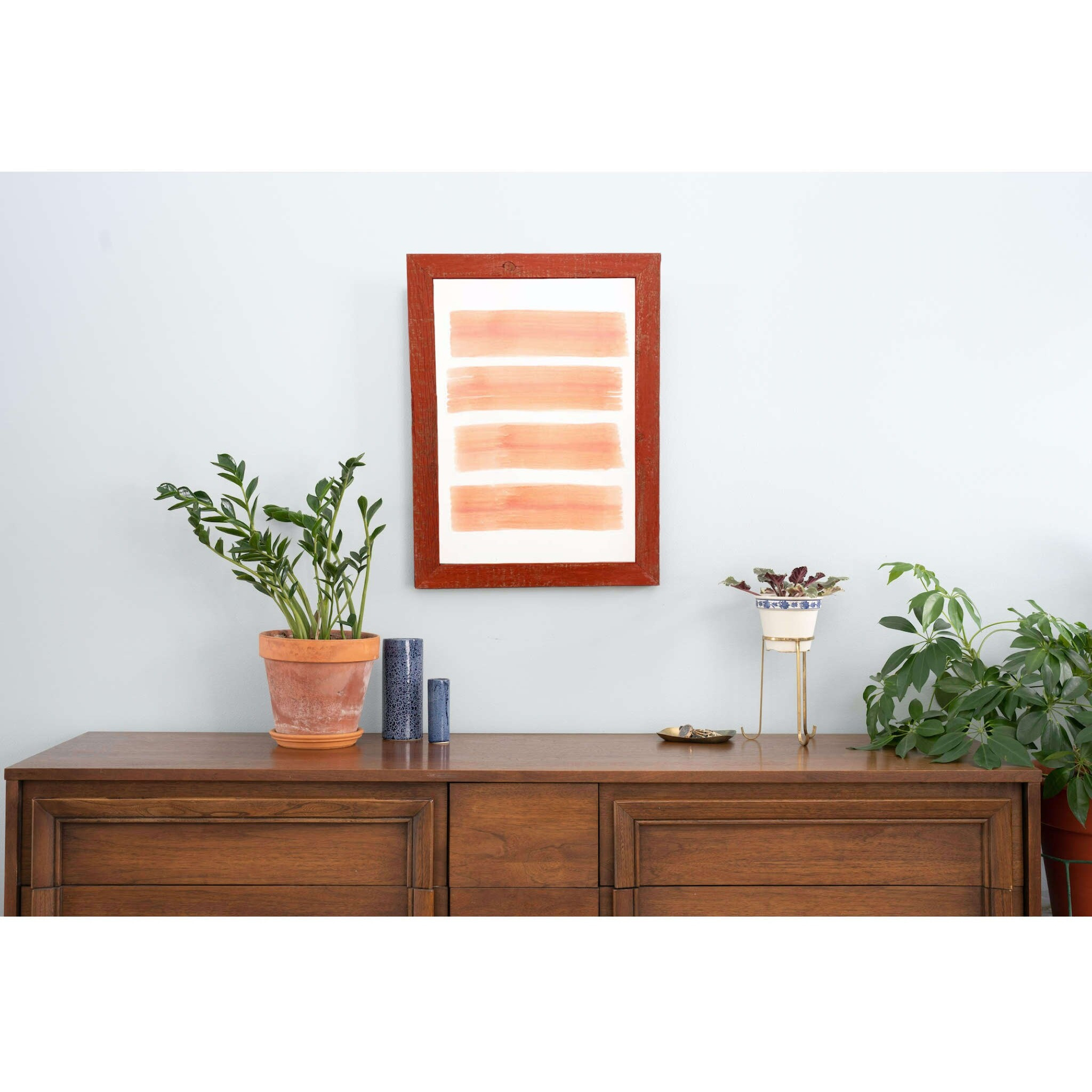 12 X 12  Rustic Farmhouse Red Wood Frame