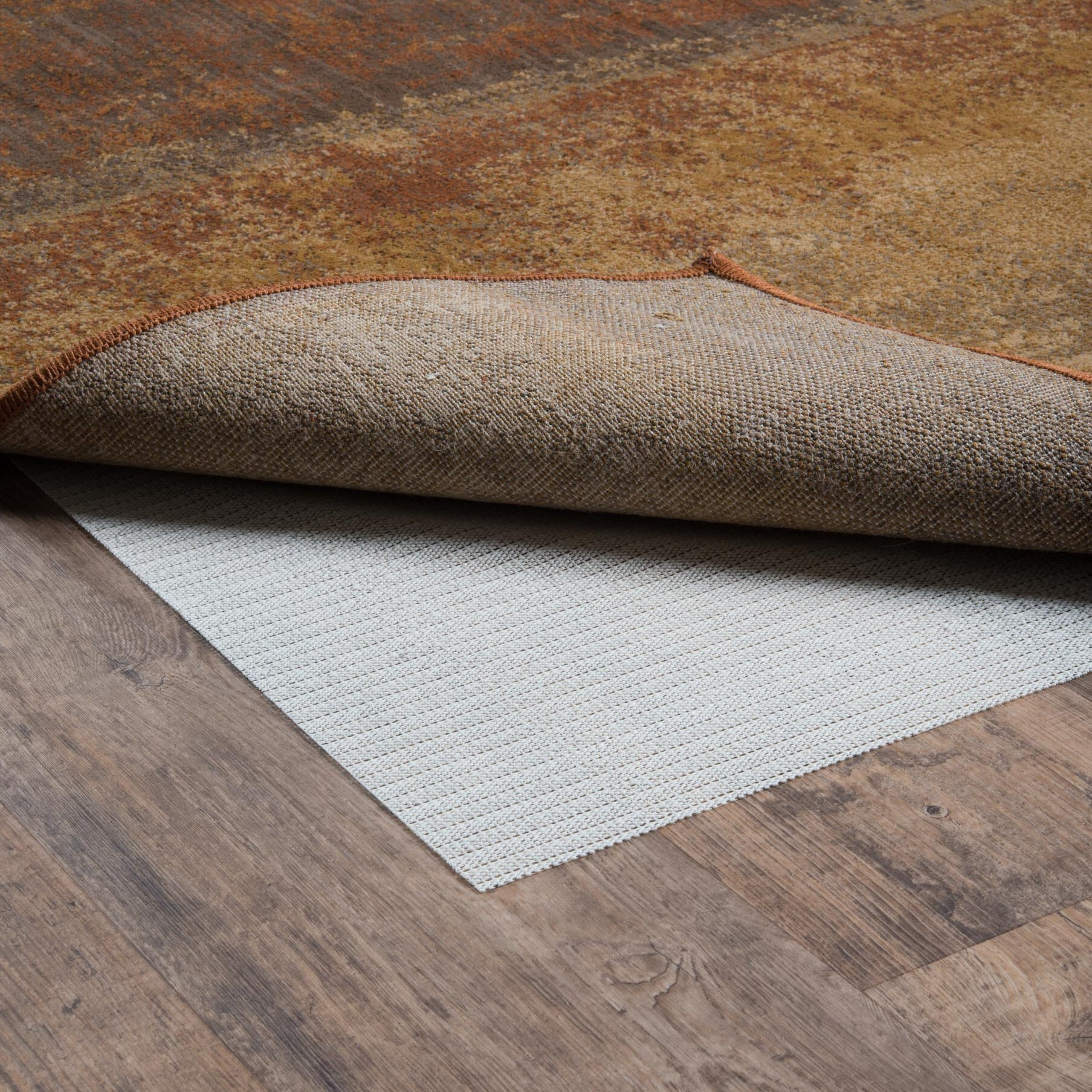 6"" Round Basic  Beige Non Slip Rug Pad