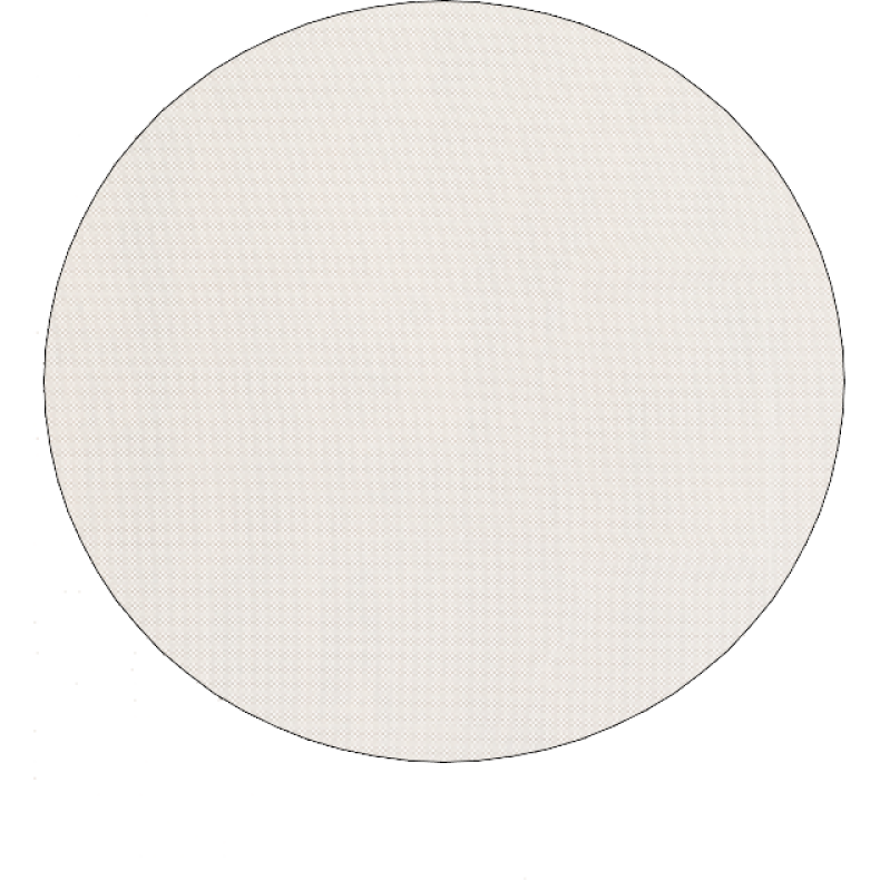 6"" Round Basic  Beige Non Slip Rug Pad