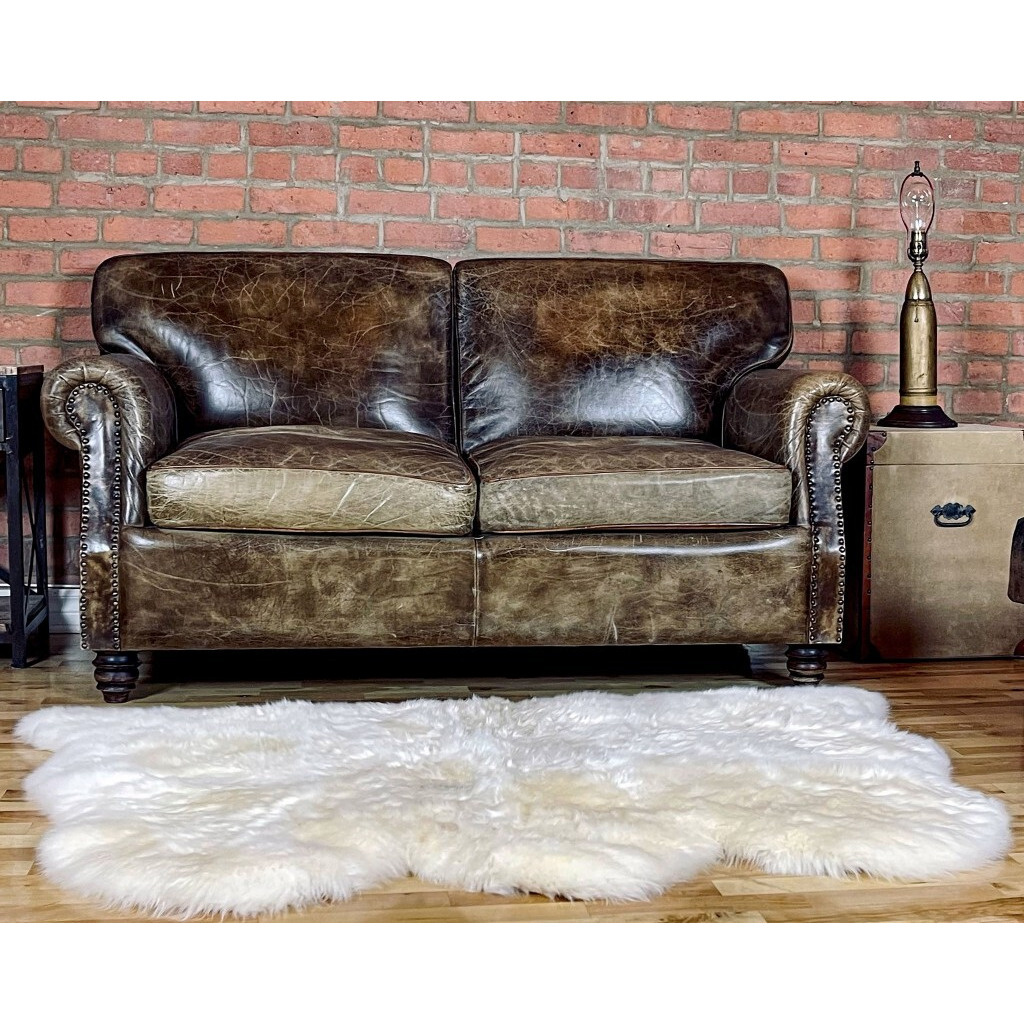 3' X 5' Golden Natural Sheepskin Area Rug
