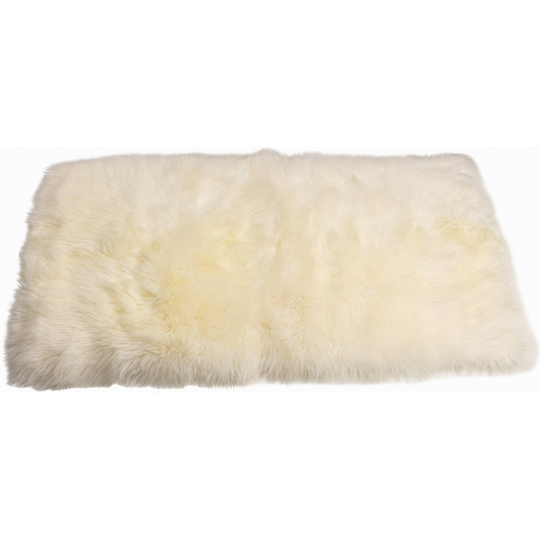 3' X 5' Natural Rectangular Sheepskin Area Rug