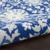 5 X 7 Navy And Ivory Intricate Floral Area Rug