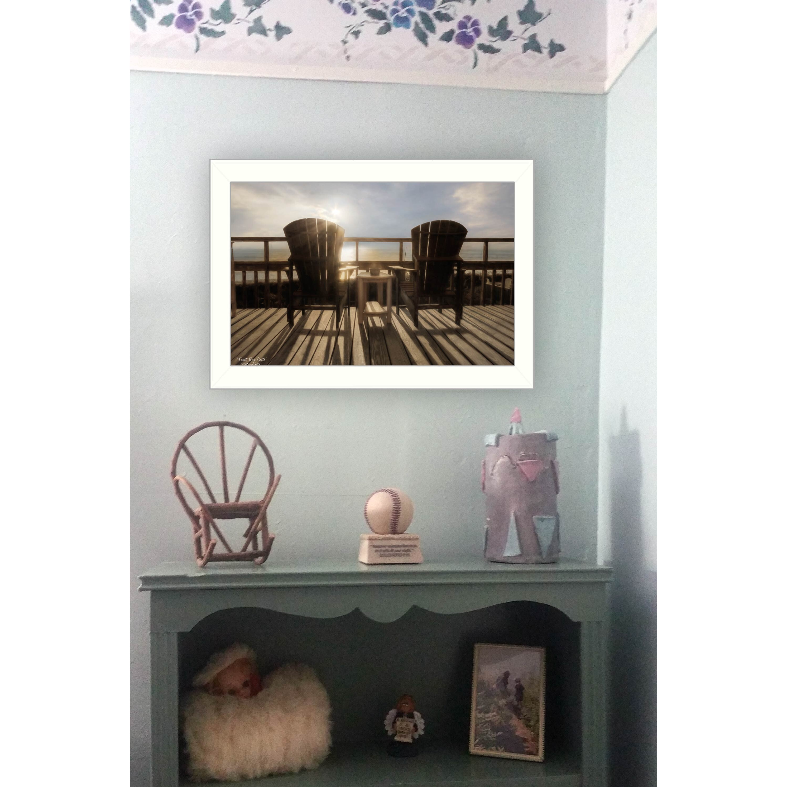 Front Row Seats 3 White Framed Print Wall Art