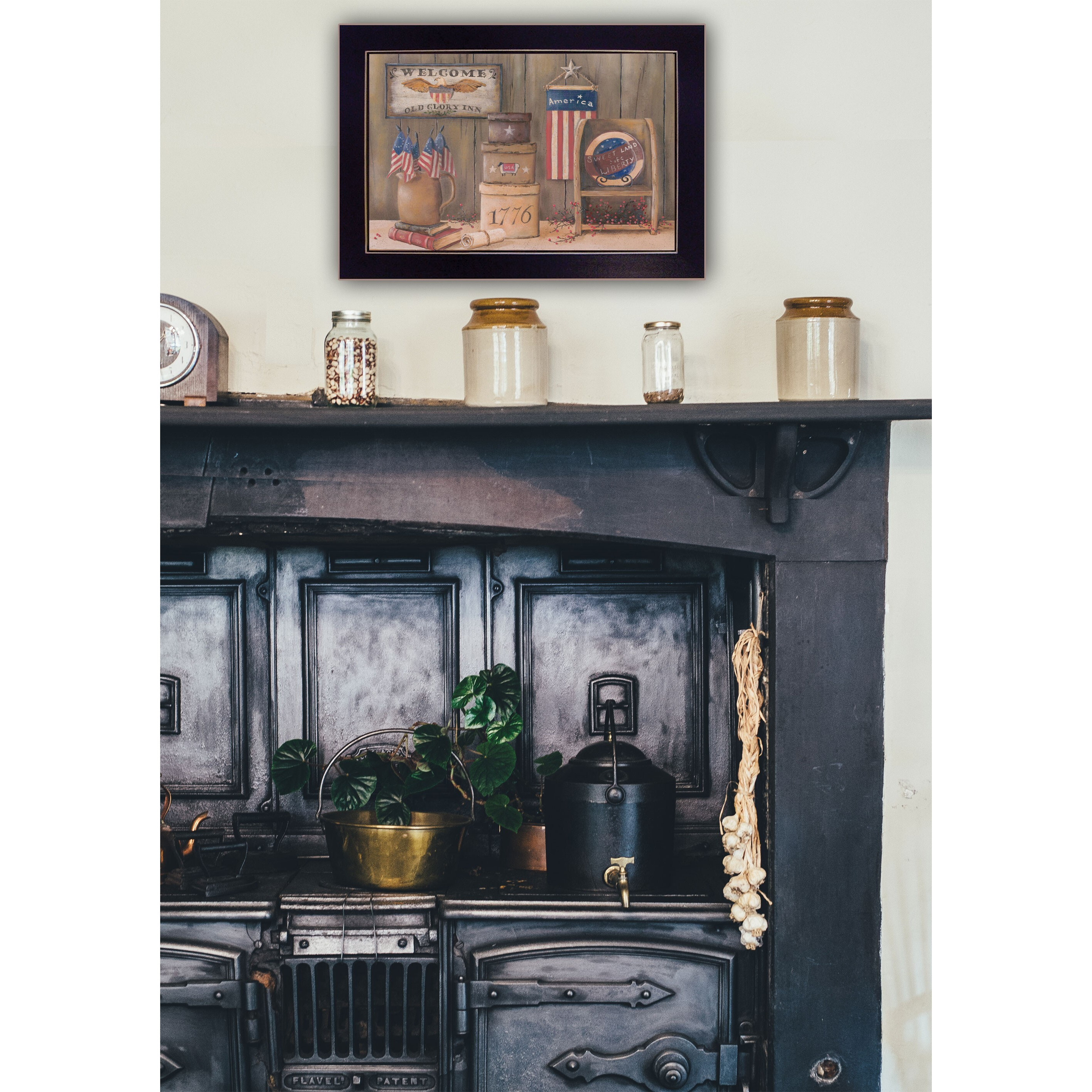 Sweet Land Of Liberty 1 Black Framed Print Wall Art