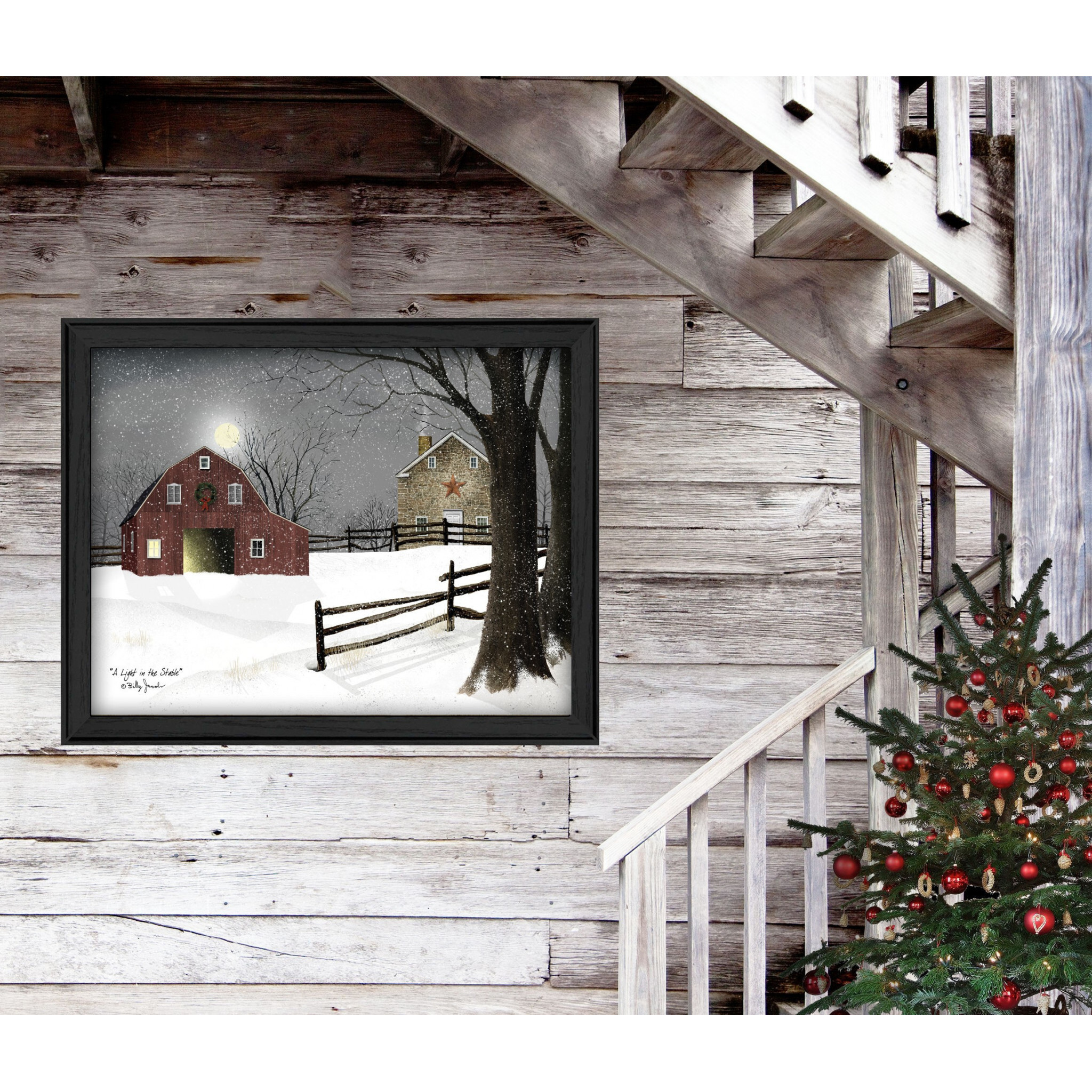 Light In The Stable 6 Black Framed Print Wall Art