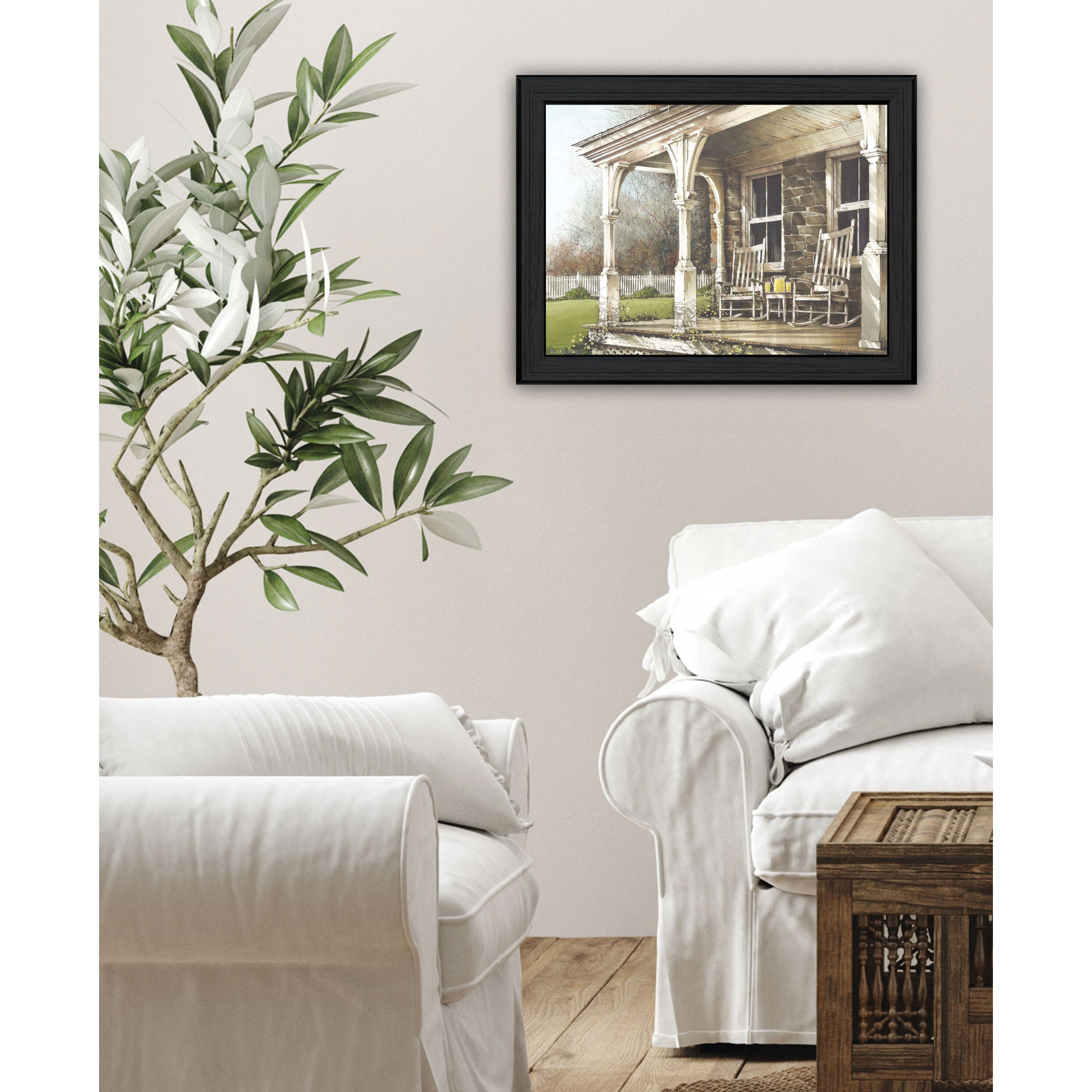 Sunday Afternoon 2 Black Framed Print Wall Art