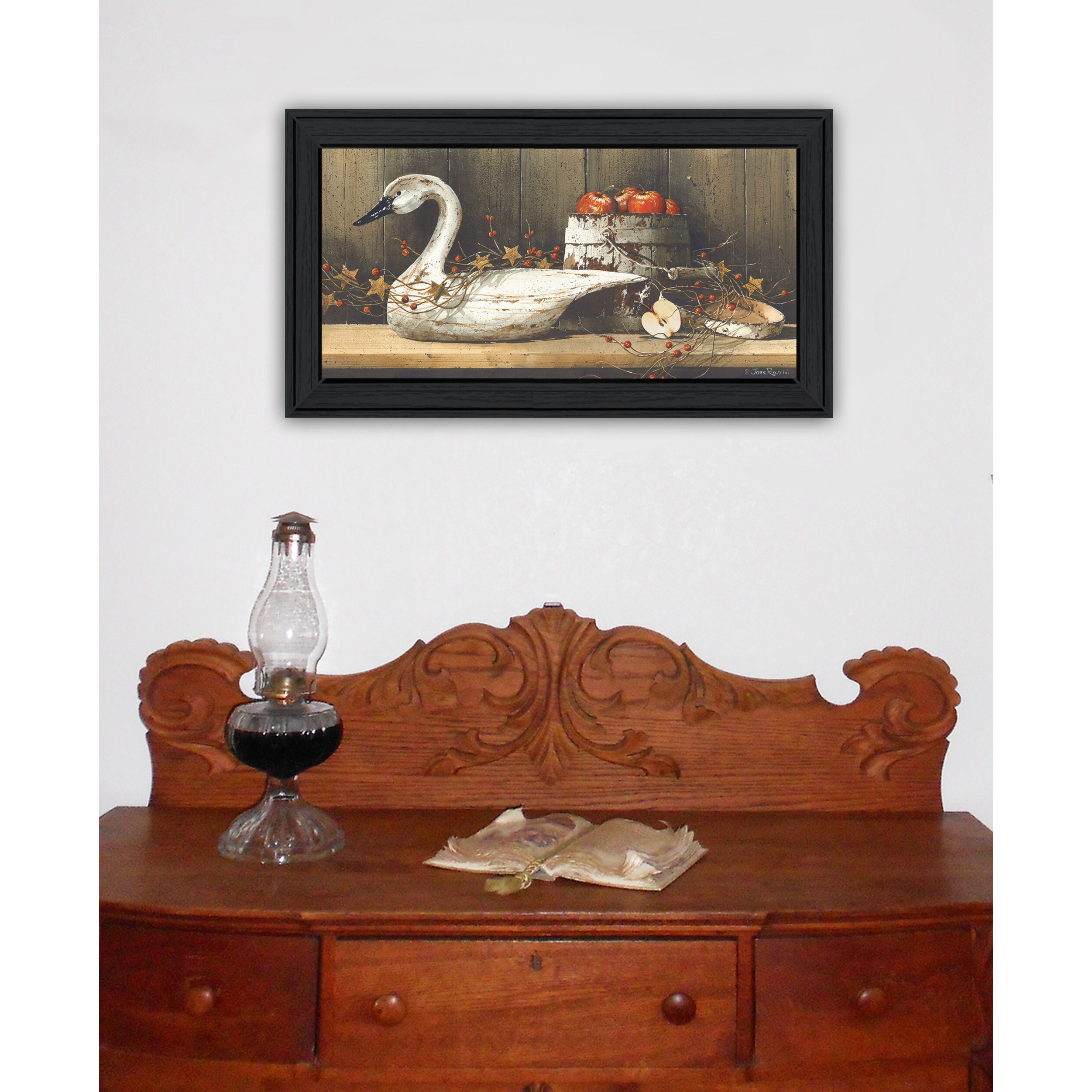 Apple Appeal 1 Black Framed Print Wall Art