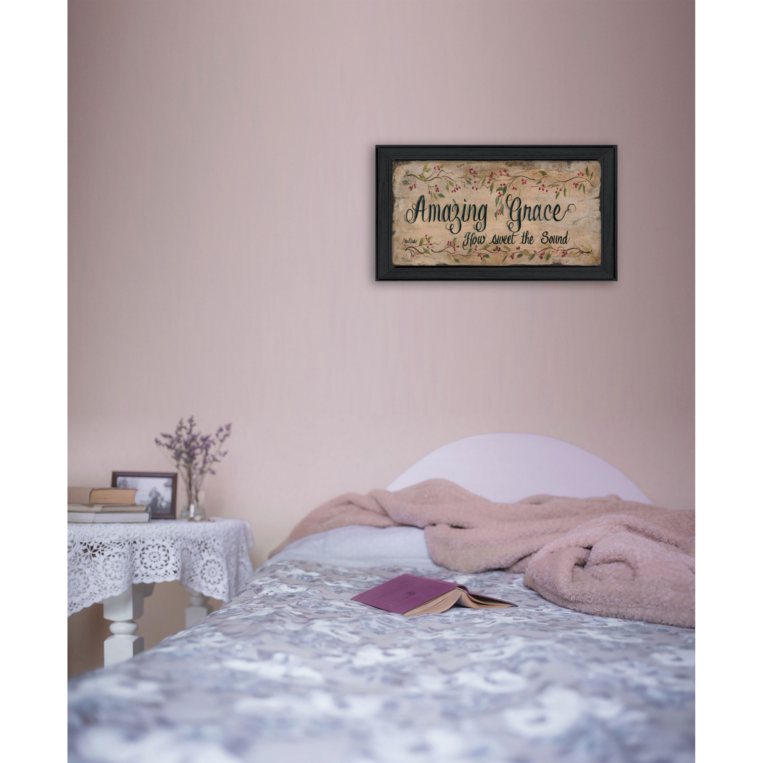 Amazing Grace 2 Black Framed Print Wall Art