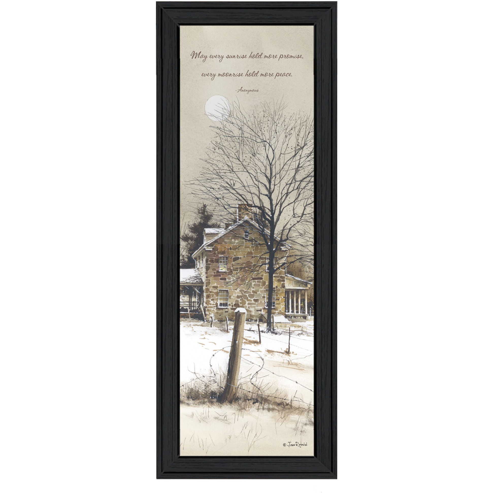 Promise And Peace Black Framed Print Wall Art