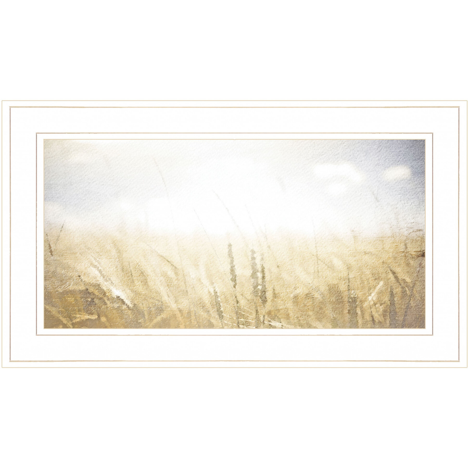 Fields Of Gold 1 White Framed Print Wall Art