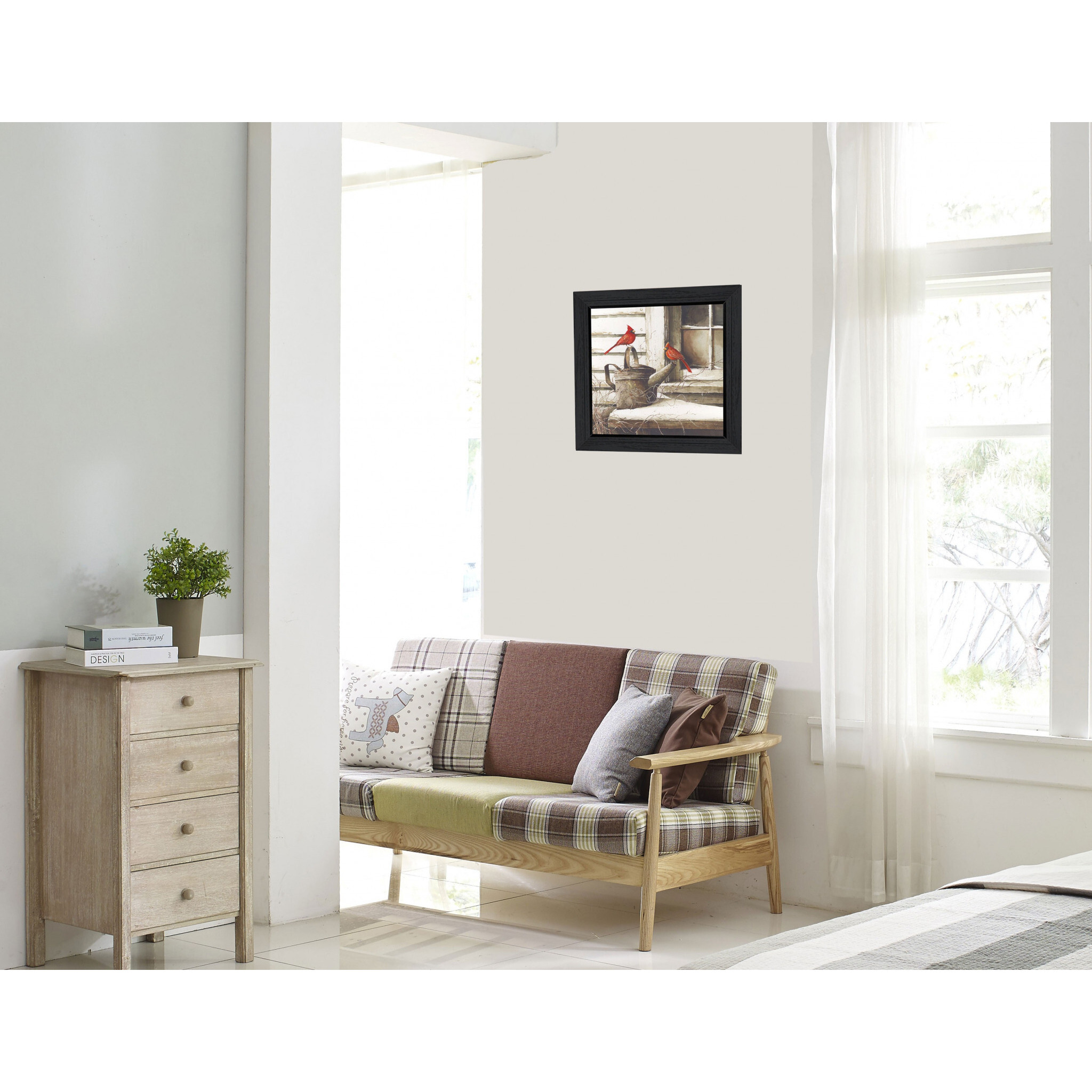 Waiting For Spring Black Framed Print Wall Art