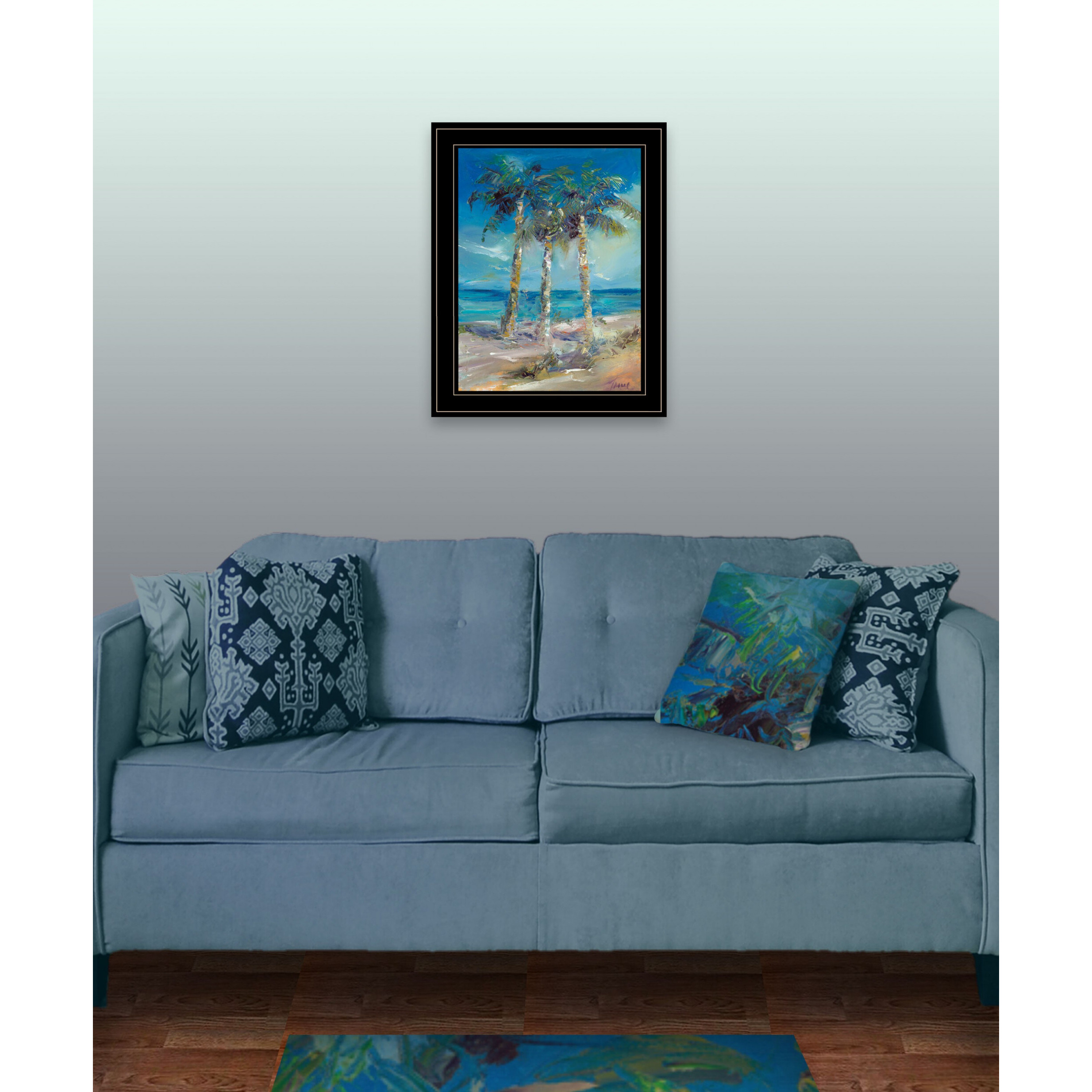 Threes Company 4 Black Framed Print Wall Art