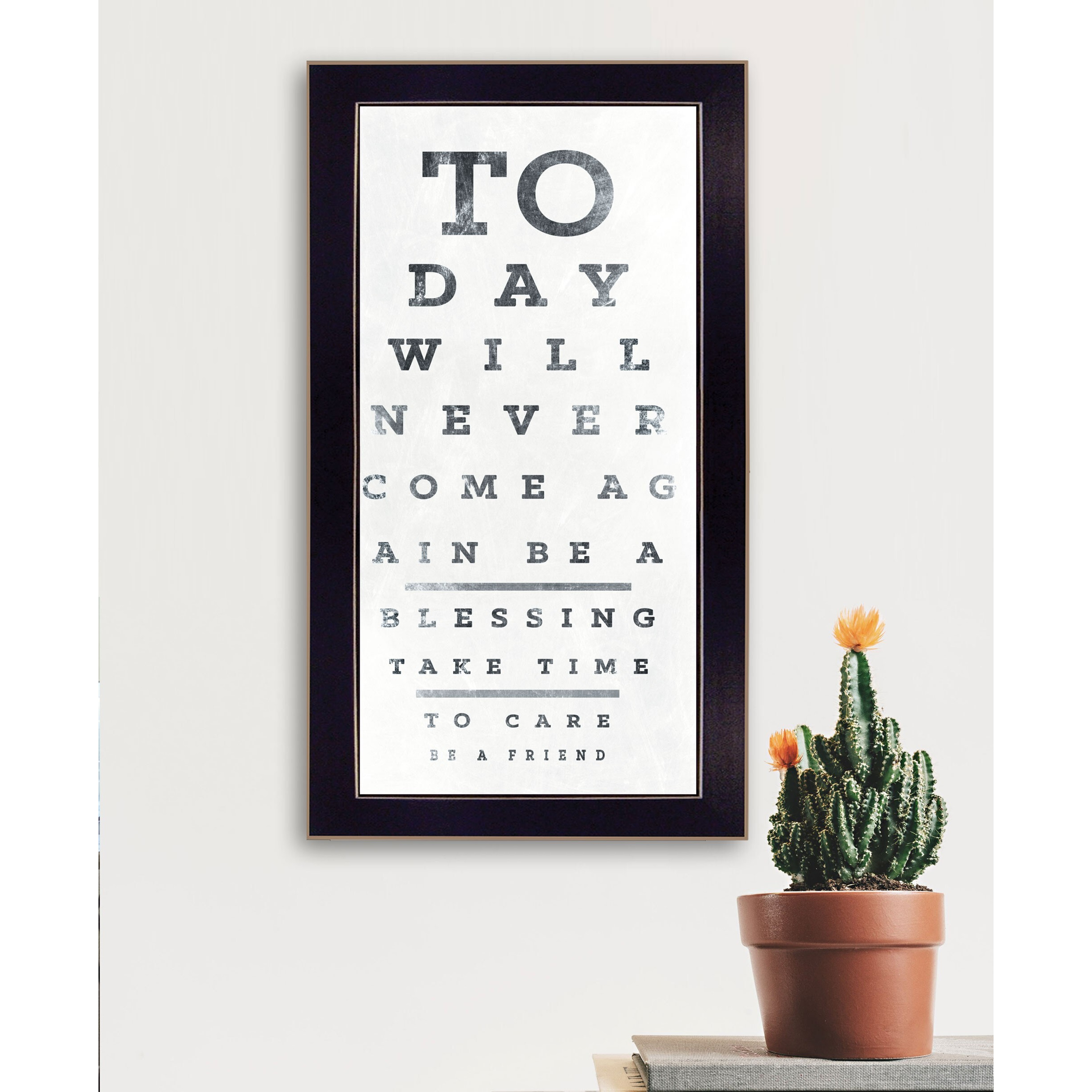 Eye Chart I 4 Black Framed Print Wall Art