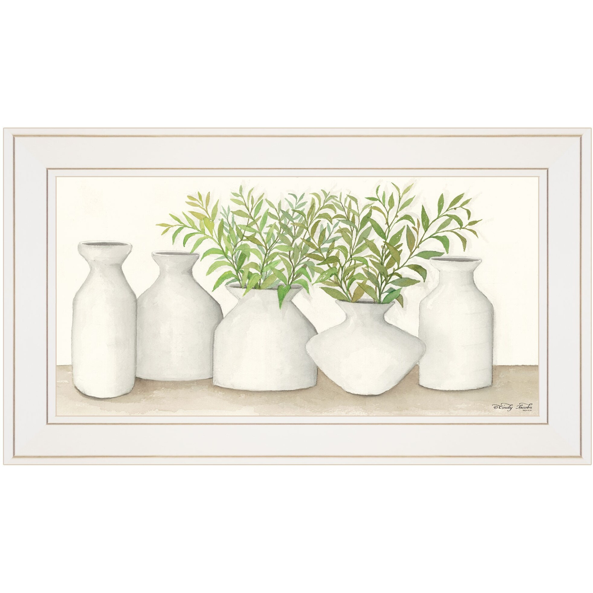 Simplicity In White Ii White Framed Print Wall Art