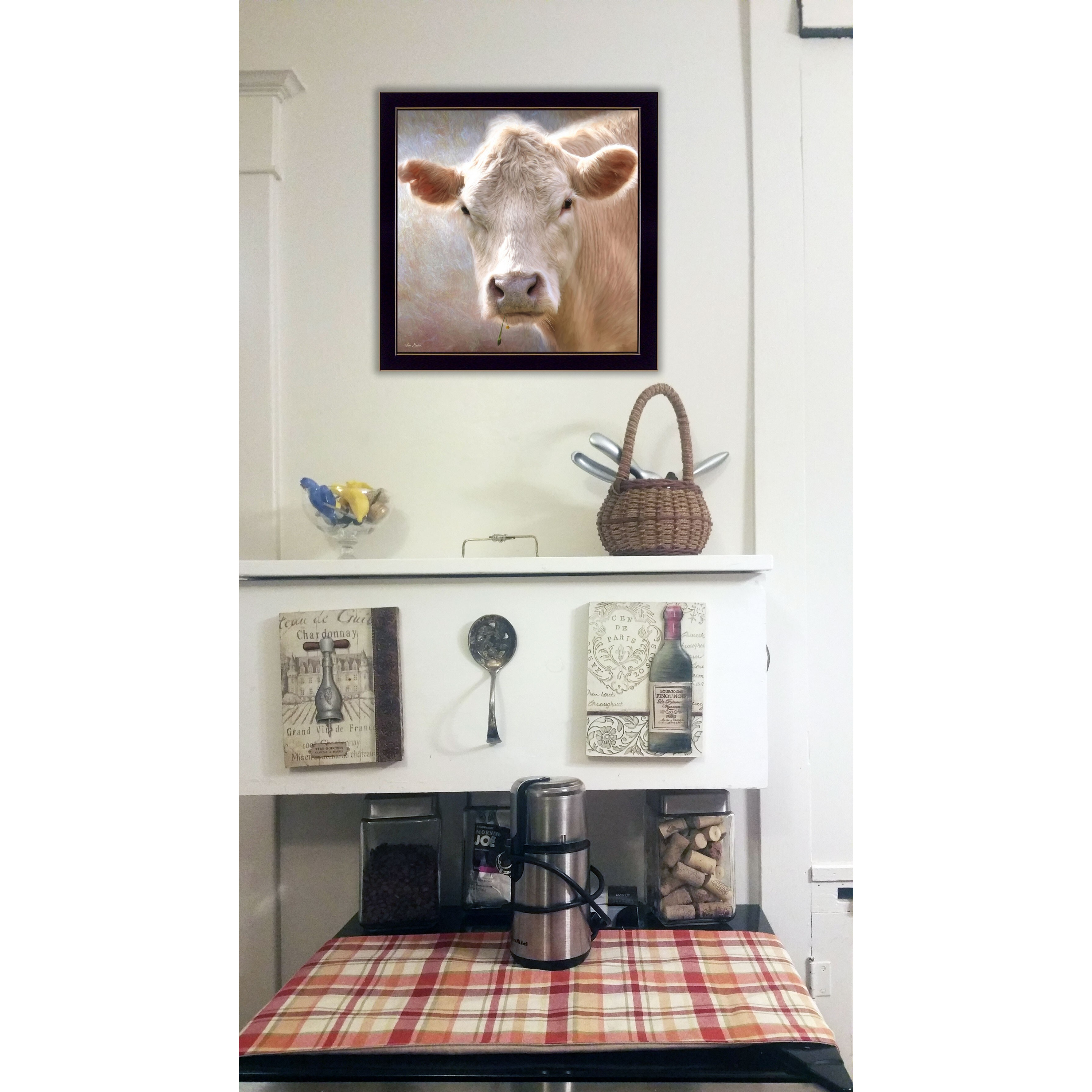 Up Close On The Farm Black Framed Print Wall Art