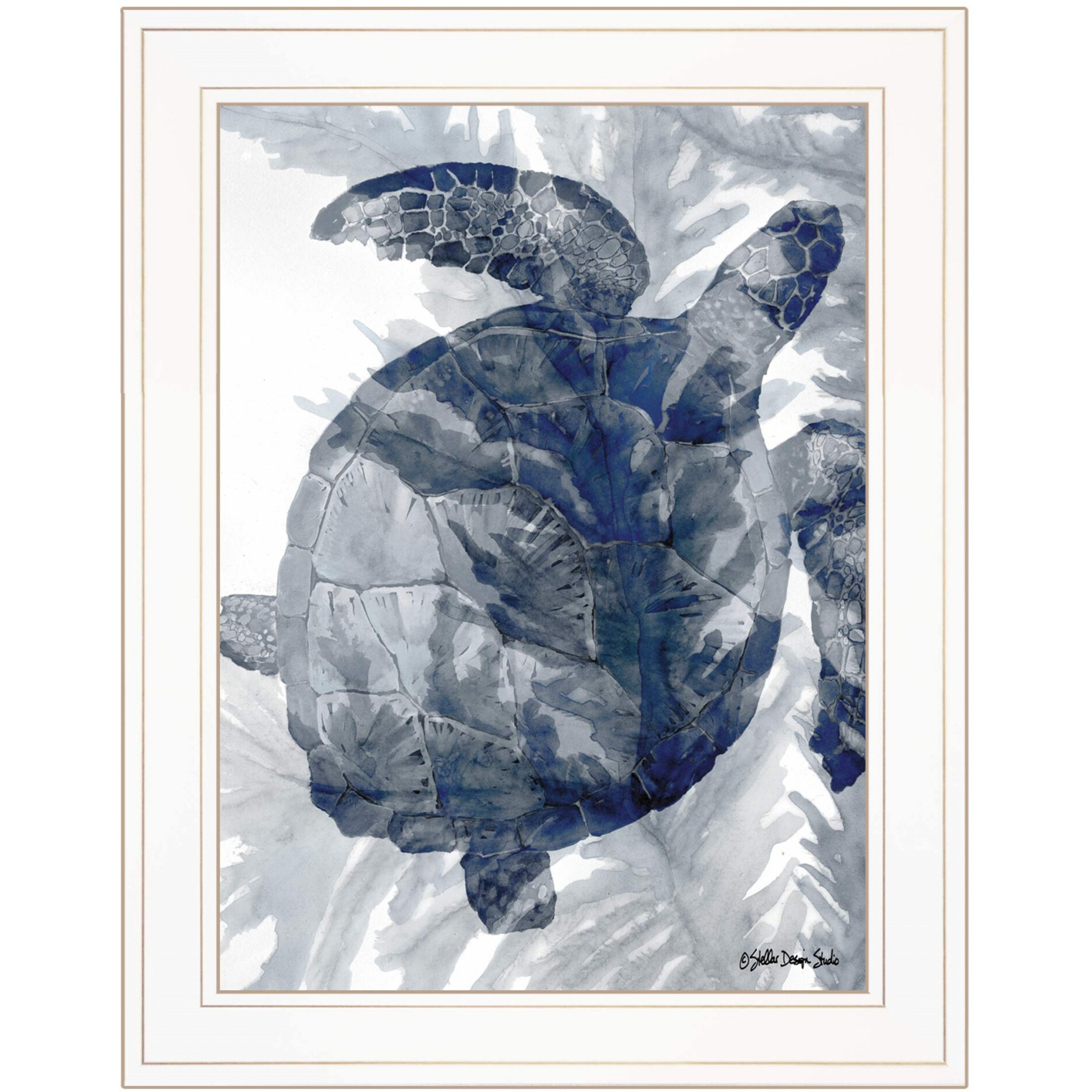 Ocean Collection 3 White Framed Print Wall Art