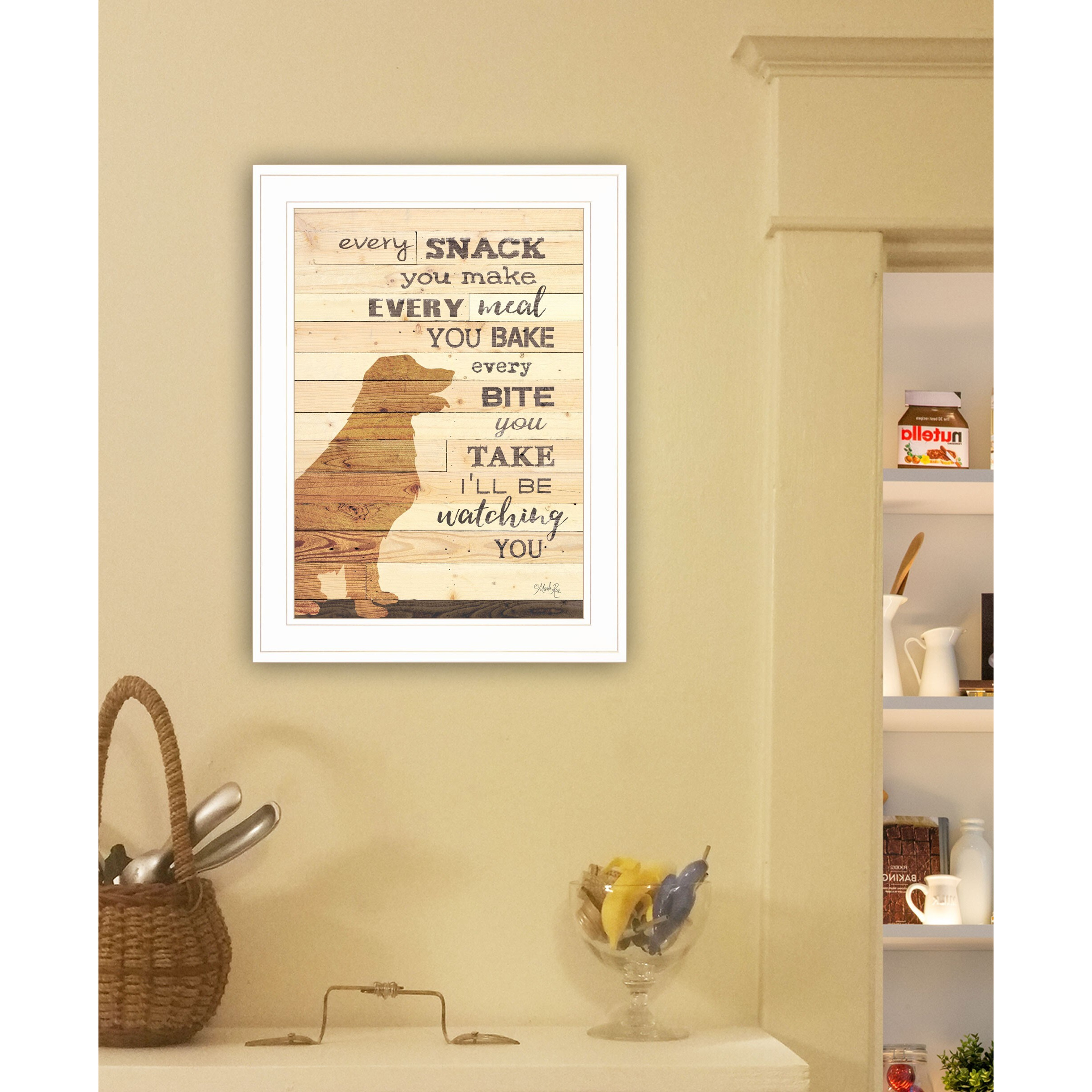 Every Snack You Make 1 White Framed Print Wall Art