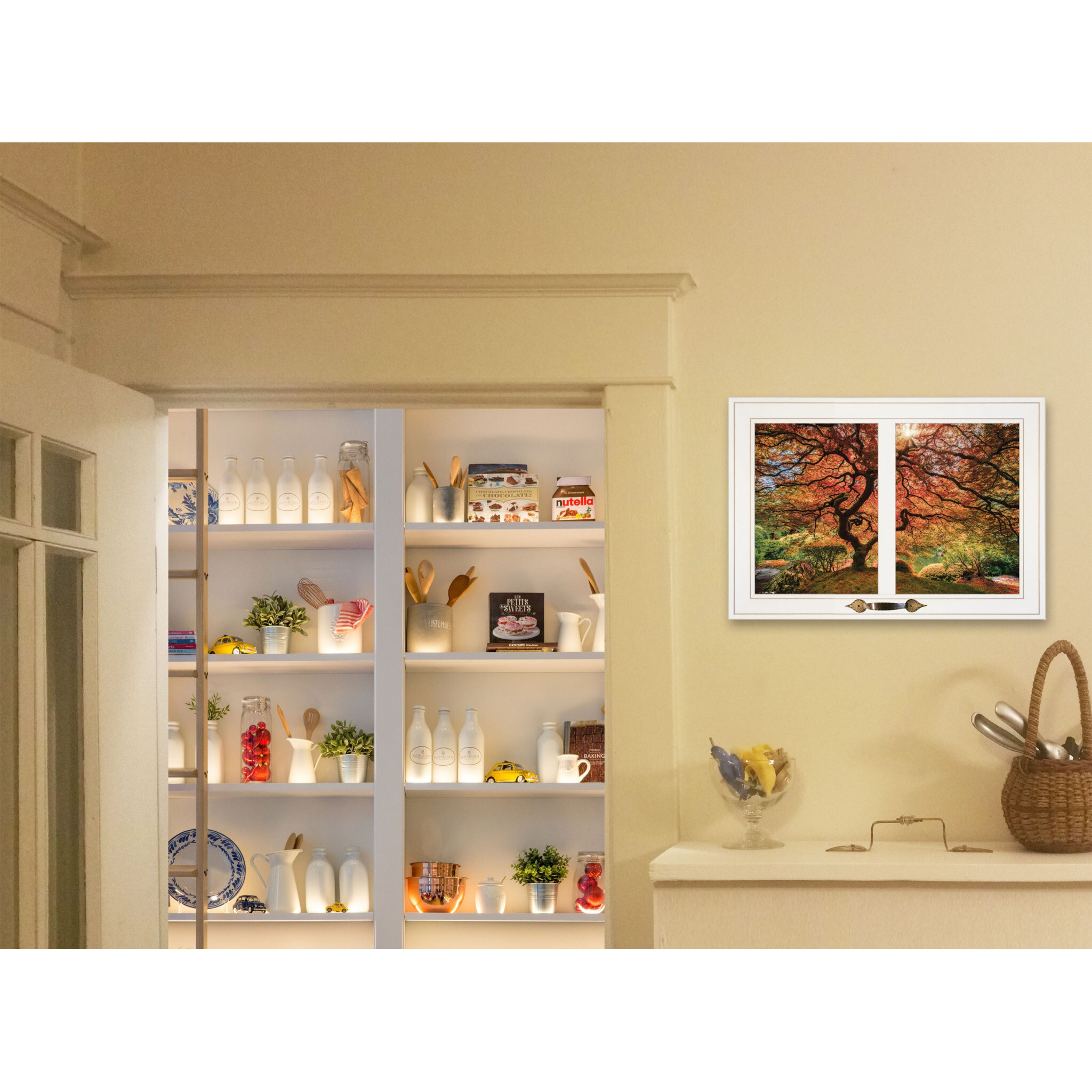 First Colors Of Fall I 3 White Framed Print Wall Art