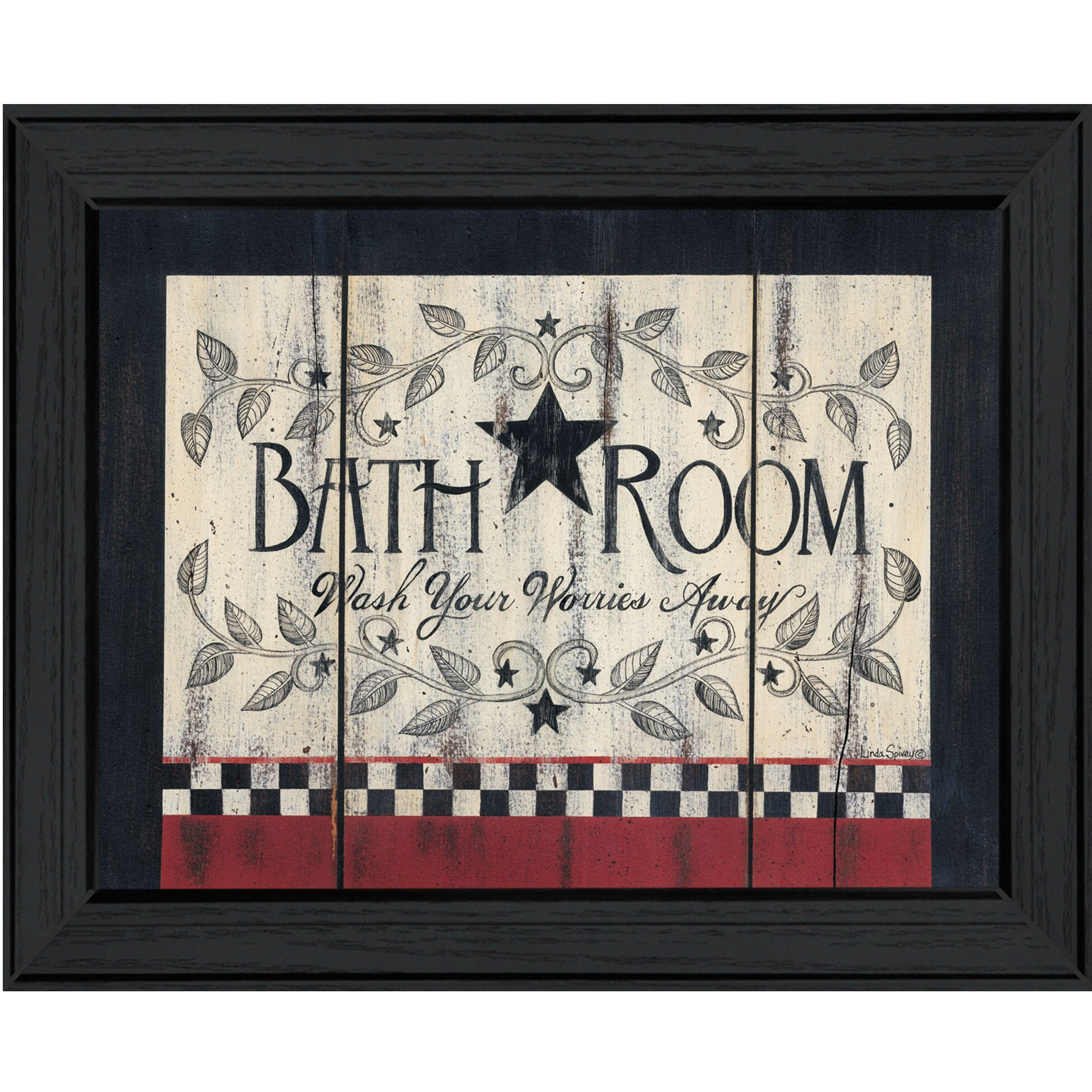 Bathroom 6 Black Framed Print Wall Art