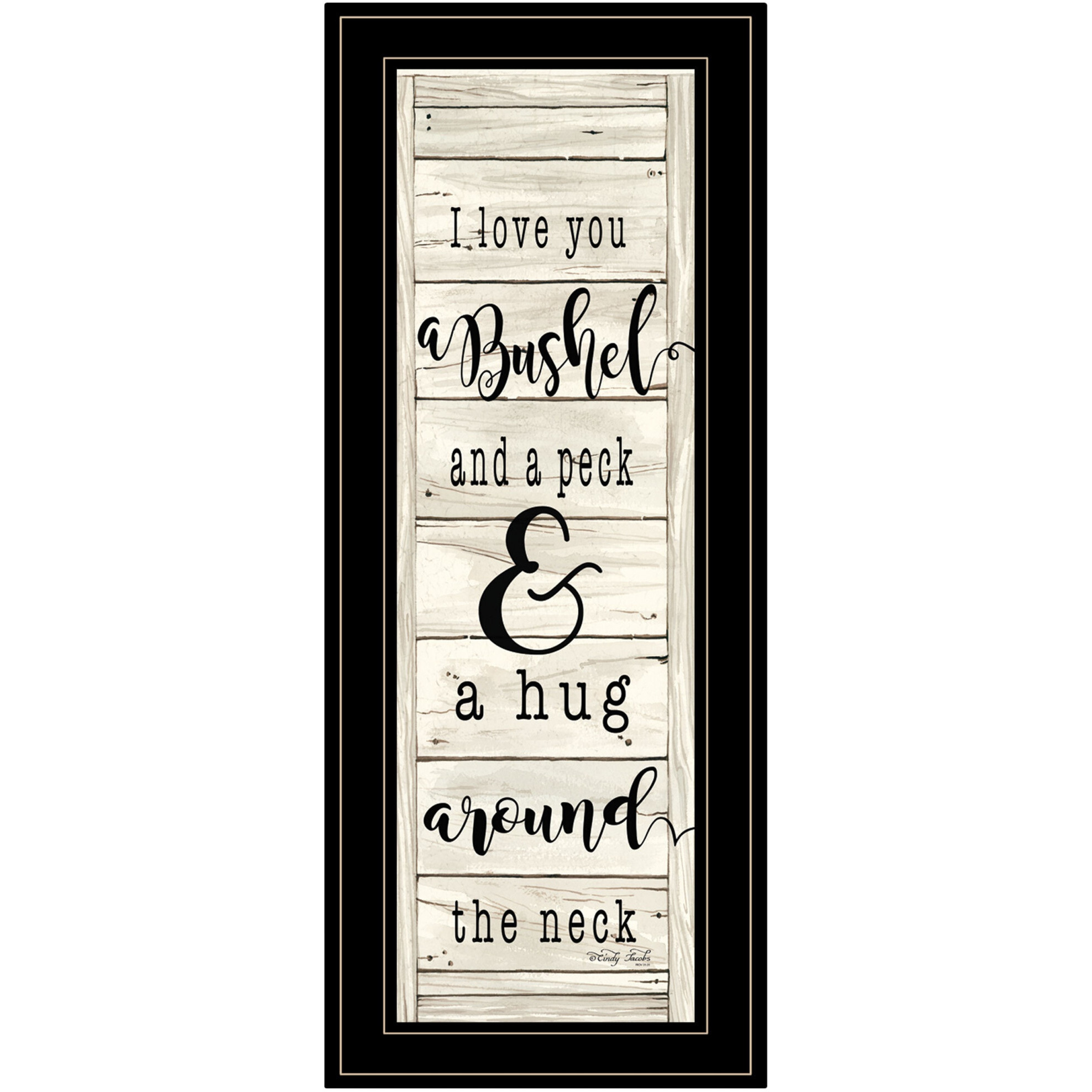 Hugs Collection 2 Black Framed Print Wall Art