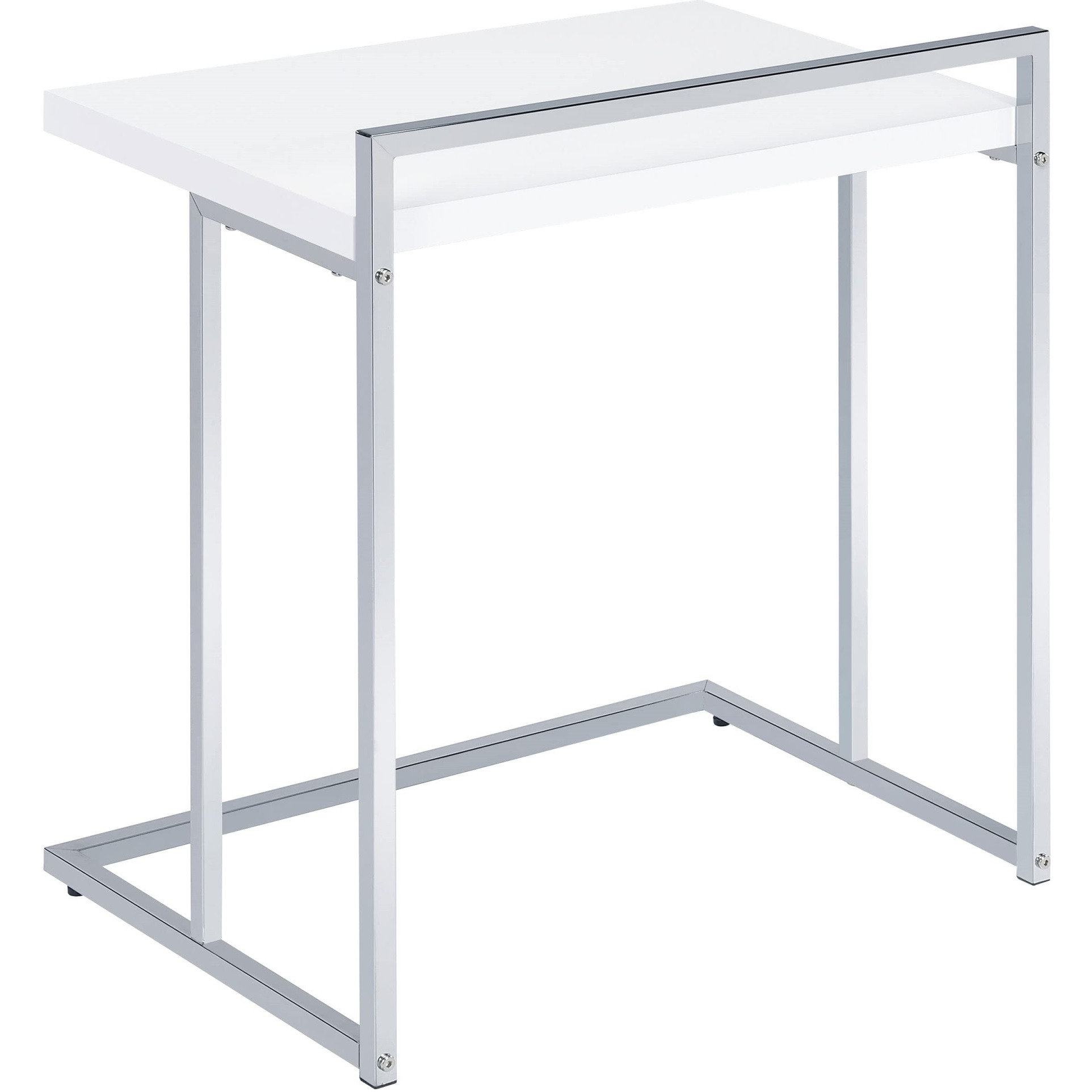Dani Rectangular Snack Table With Metal Base