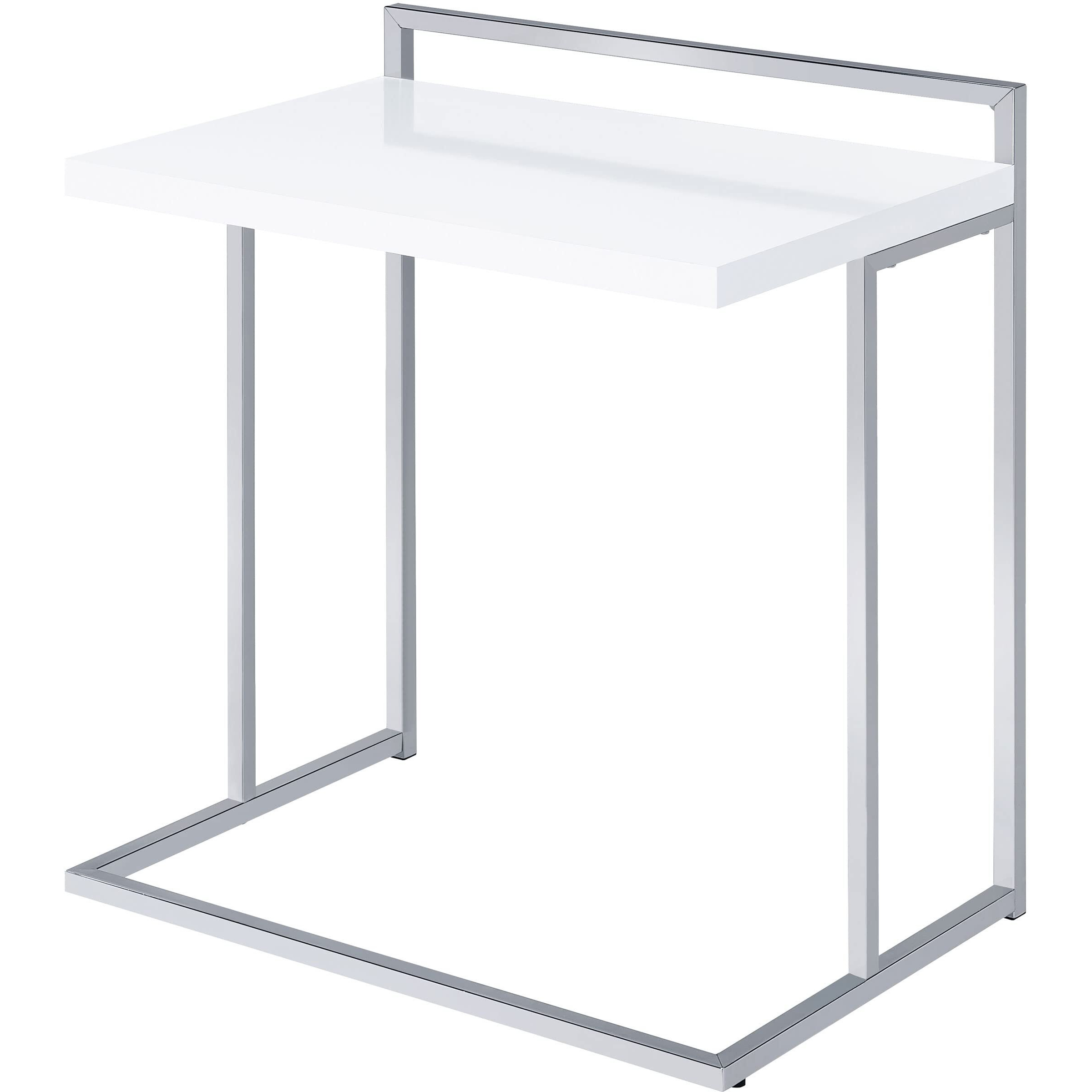 Dani Rectangular Snack Table With Metal Base