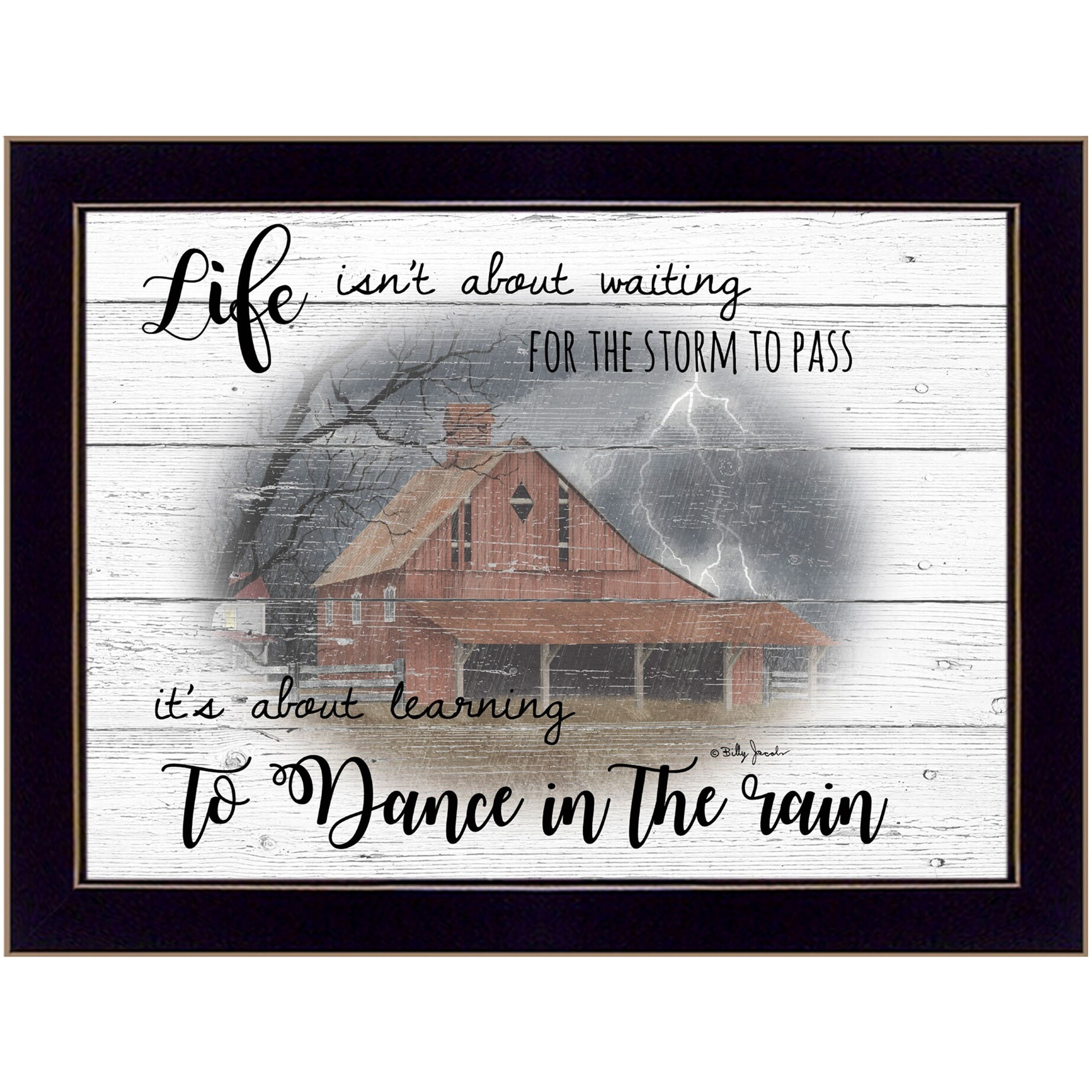 Storm Dance 3 Black Framed Print Wall Art