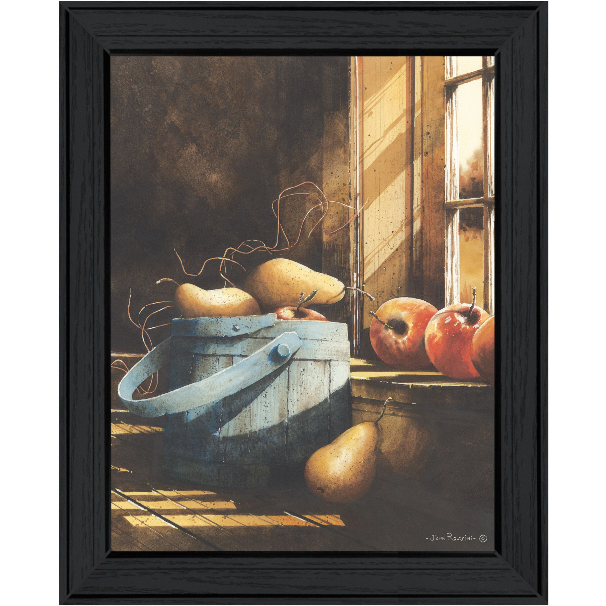 Morning Light Black Framed Print Wall Art