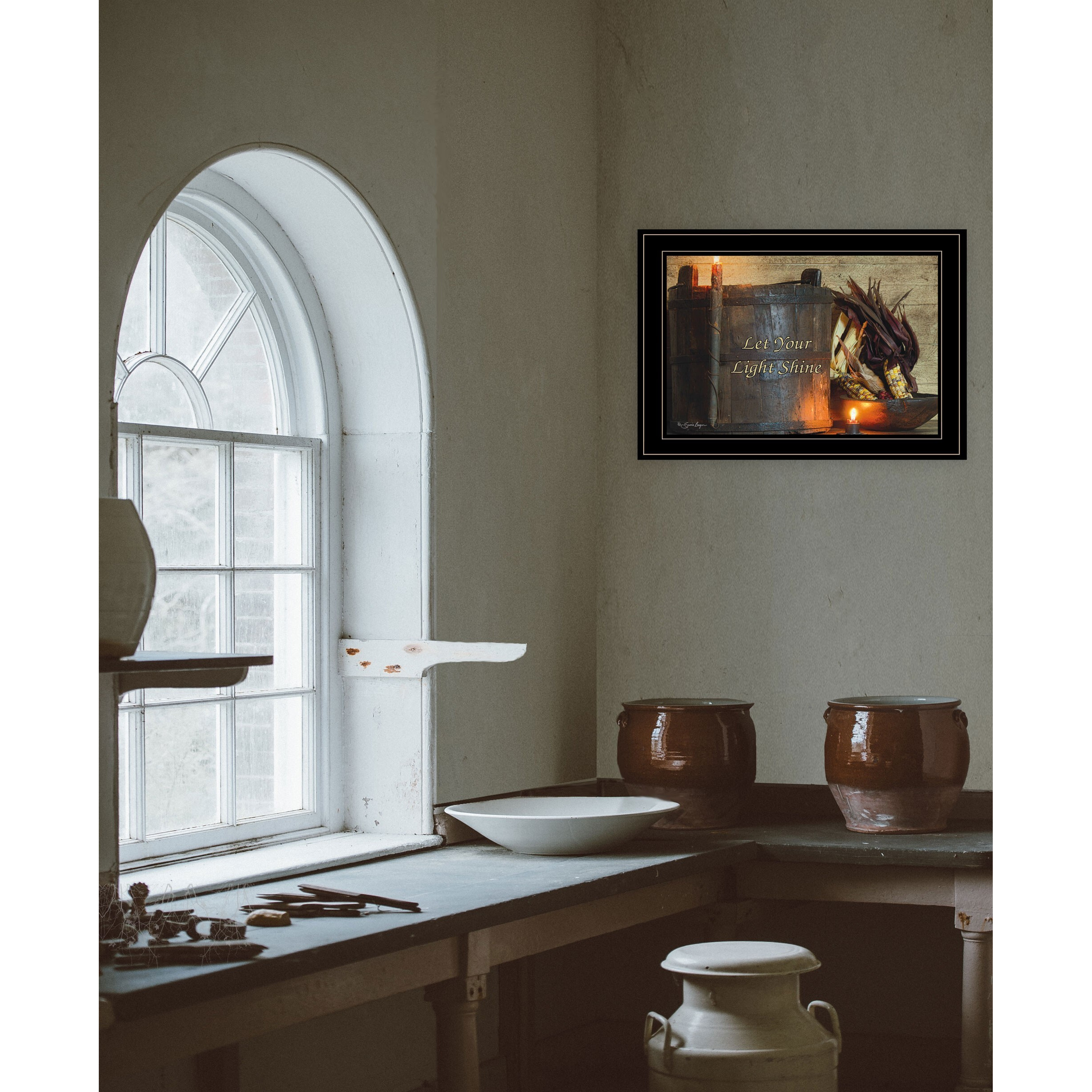 Indian Corn 3 Black Framed Print Wall Art