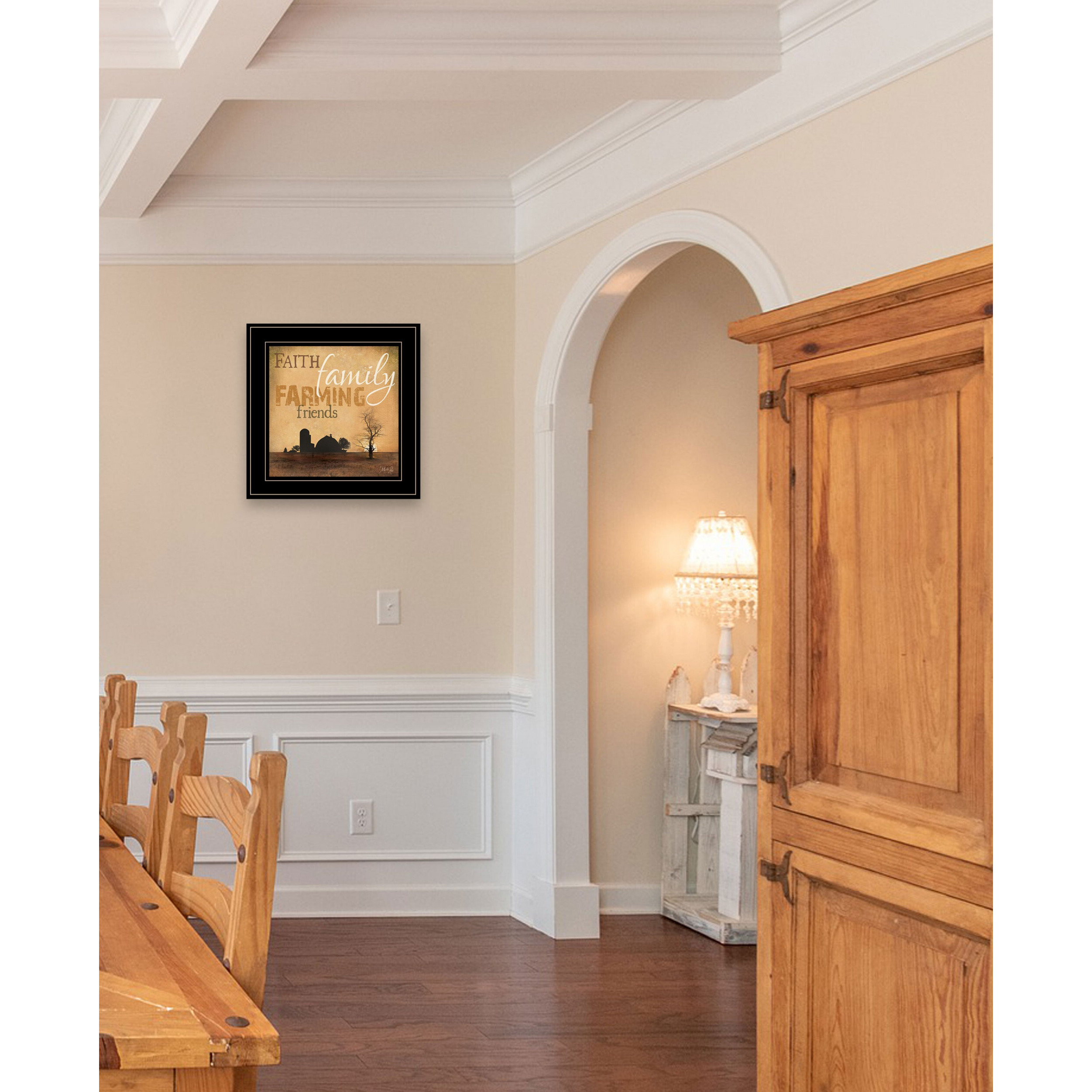 Farming 3 Black Framed Print Wall Art