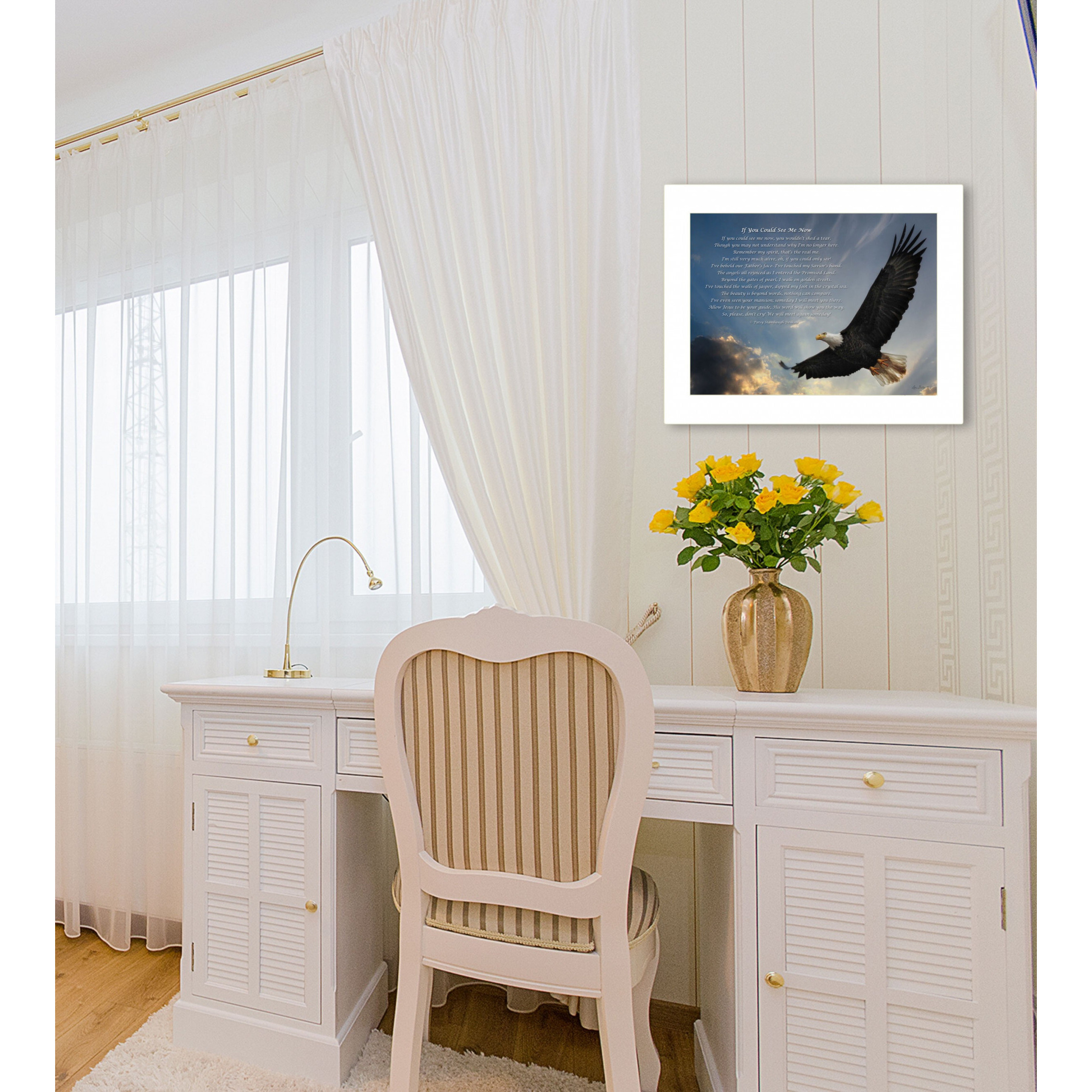 If You Could See Me Now 2 White Framed Print Wall Art