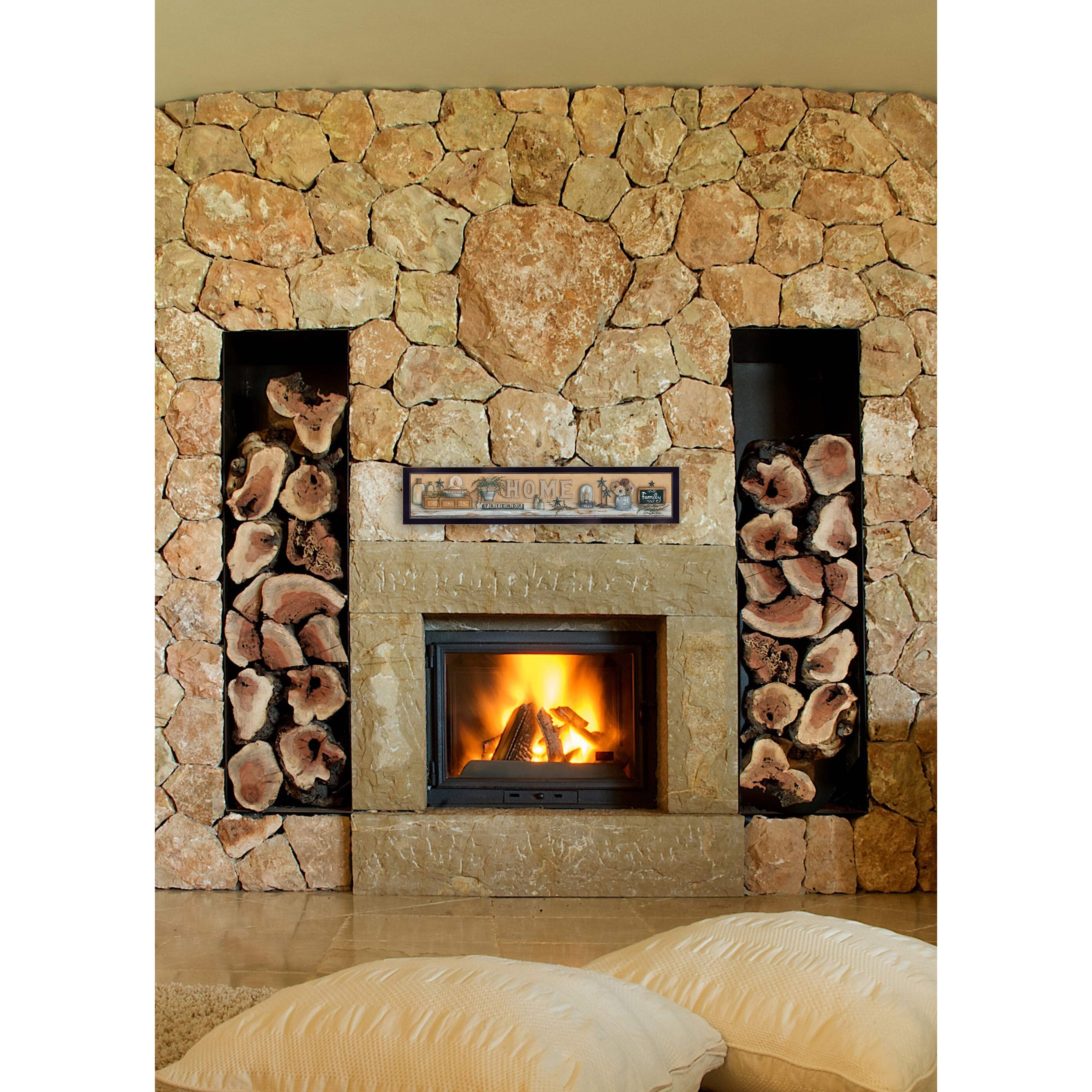 Where Family And Friends Gather Black Framed Print Wall Art