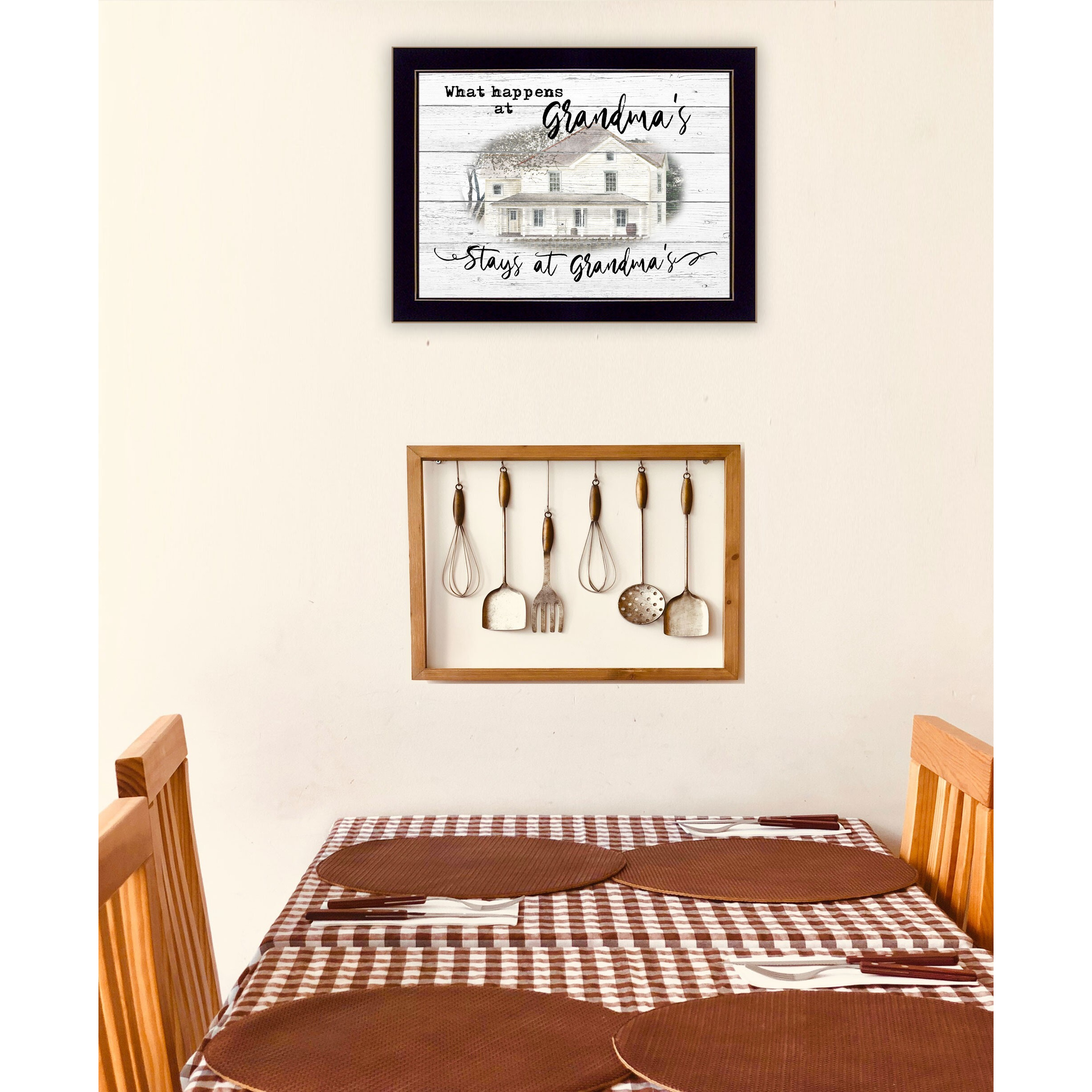 Stays At Grandmas 1 Black Framed Print Wall Art