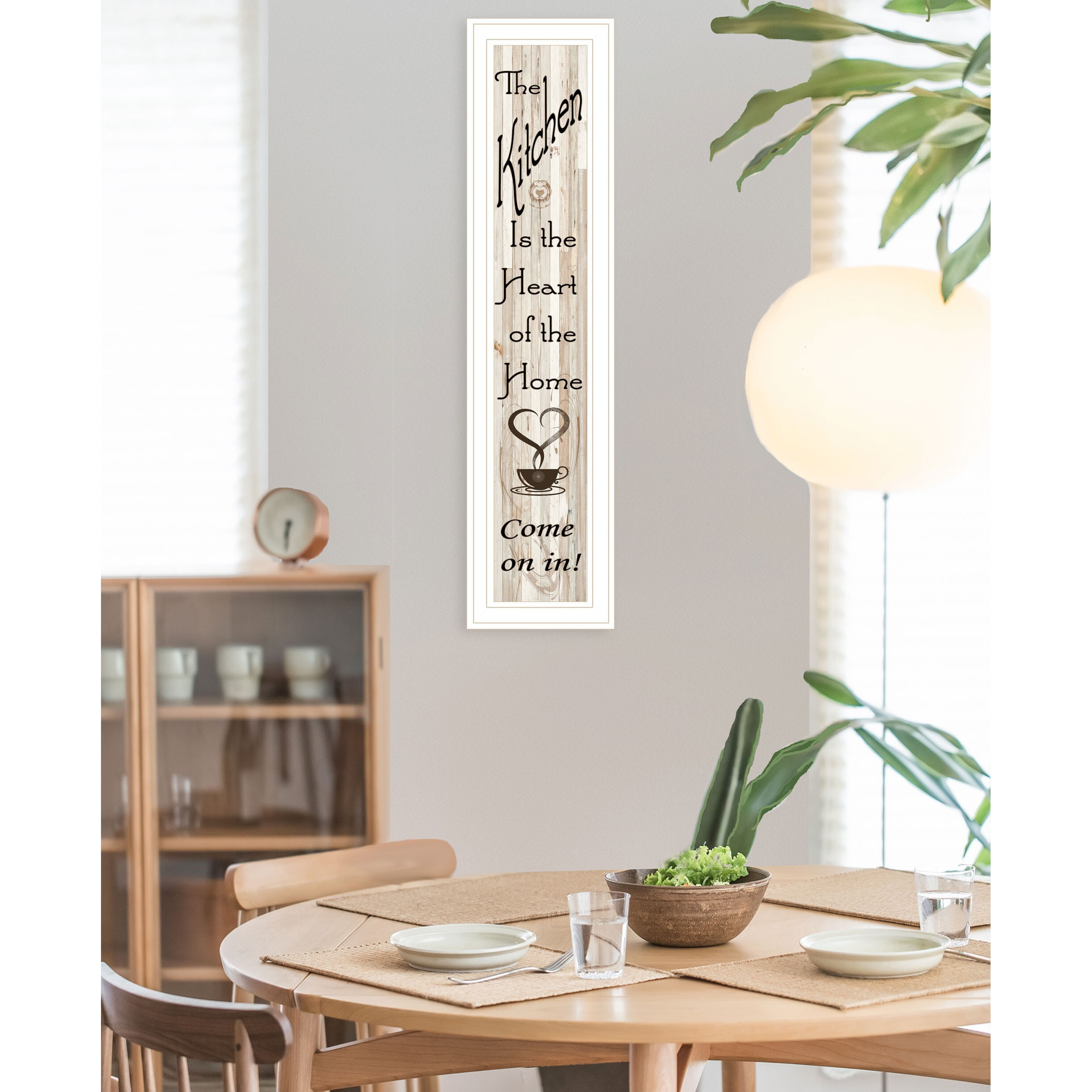Kitchen Is The Heart Of The Home 15 White Framed Print Kitchen Wall Art