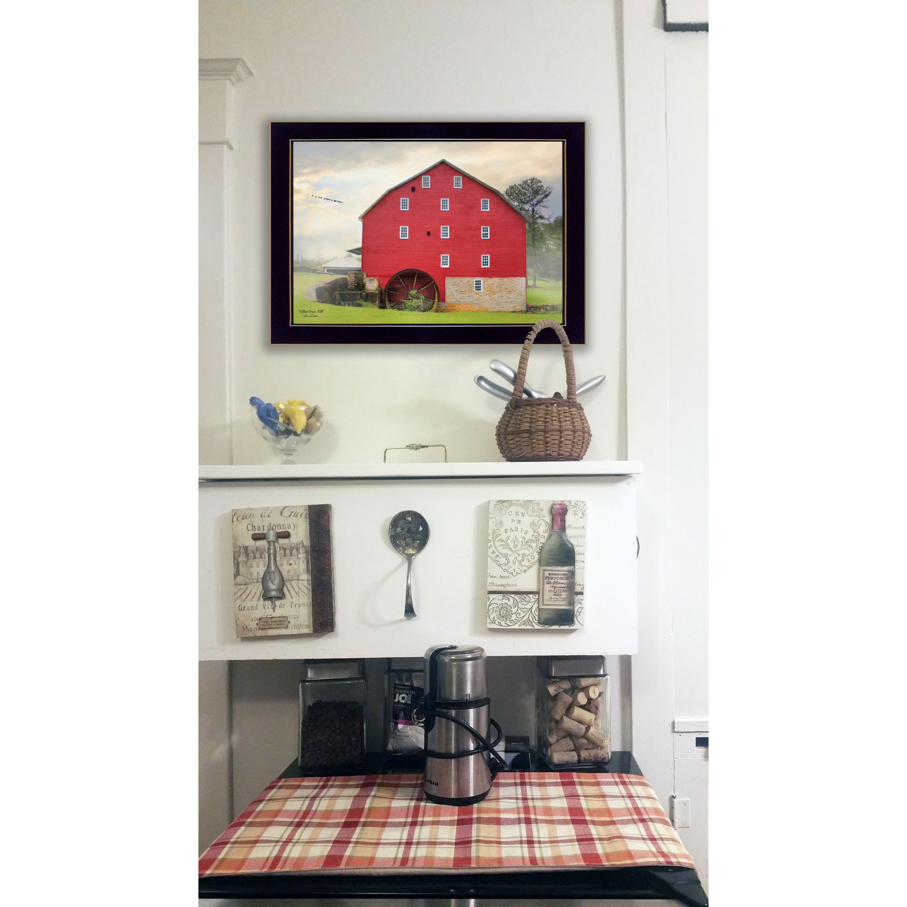 Willow Grove Mill 1 Black Framed Print Wall Art