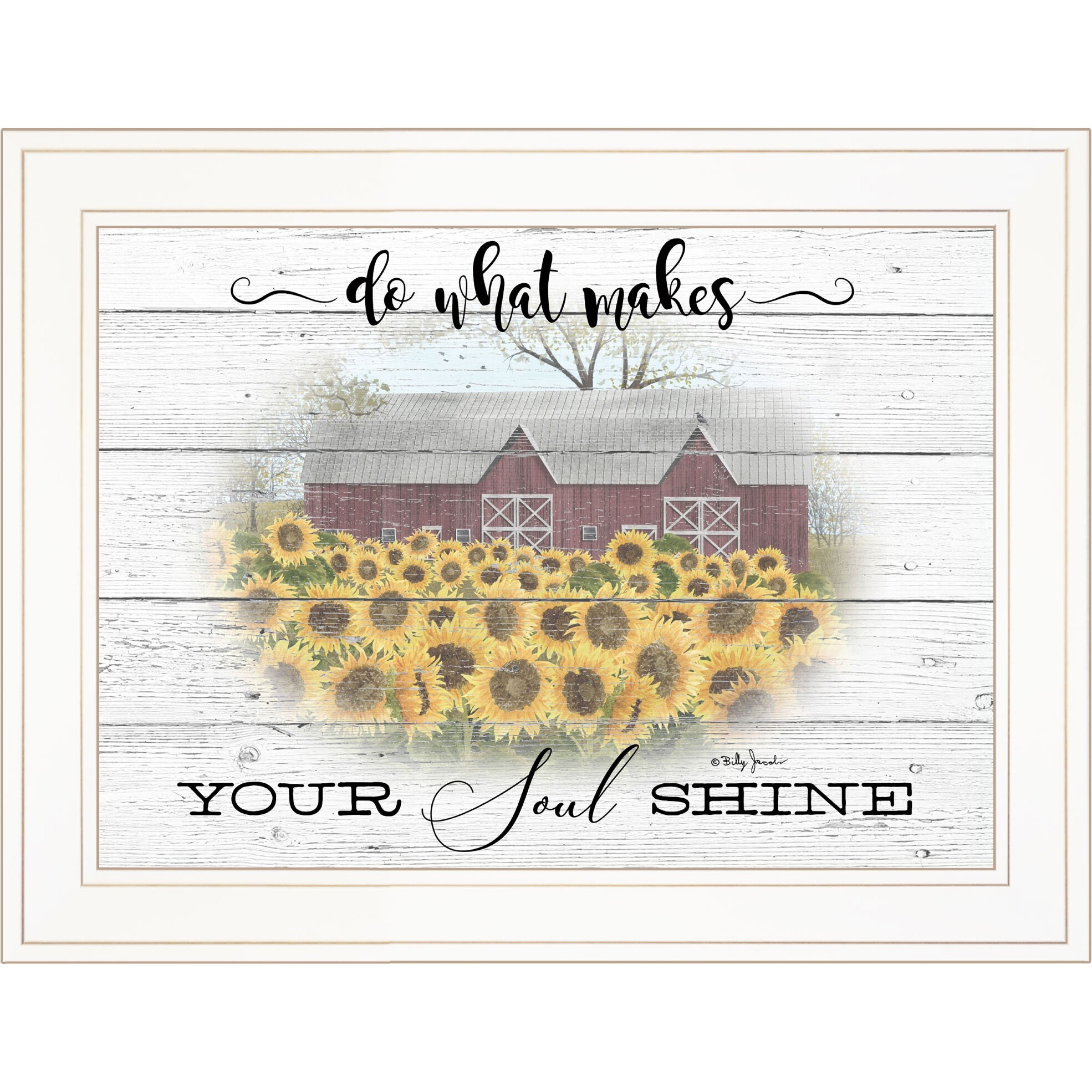 Do What Makes Your Soul Shine White Framed Print Wall Art