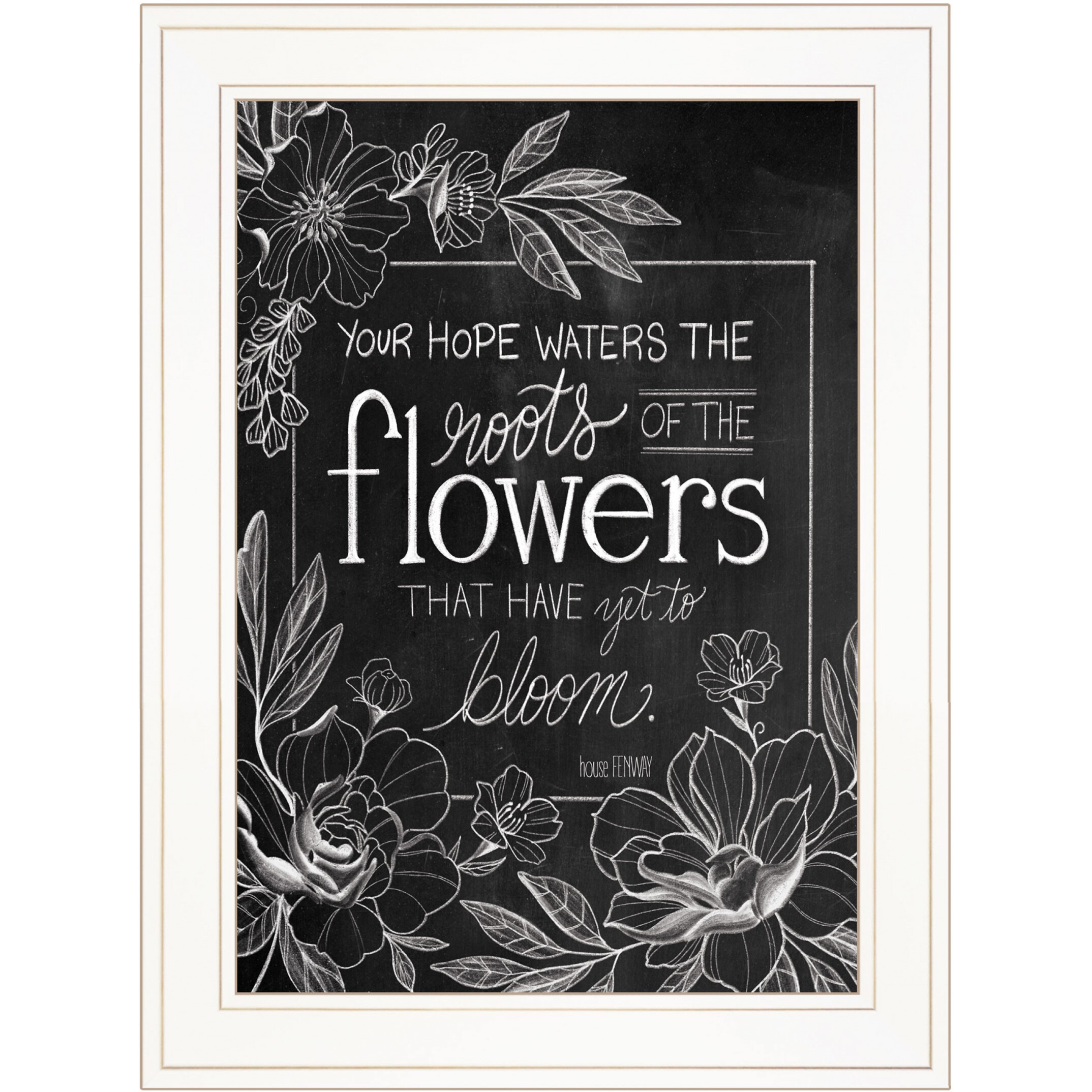 Yet To Bloom 3 White Framed Print Wall Art