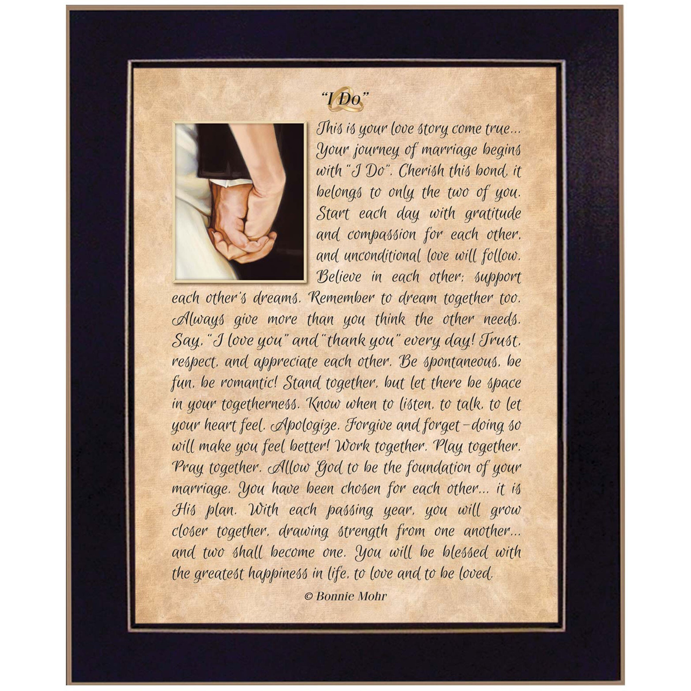 I Do 4 Black Framed Print Wall Art