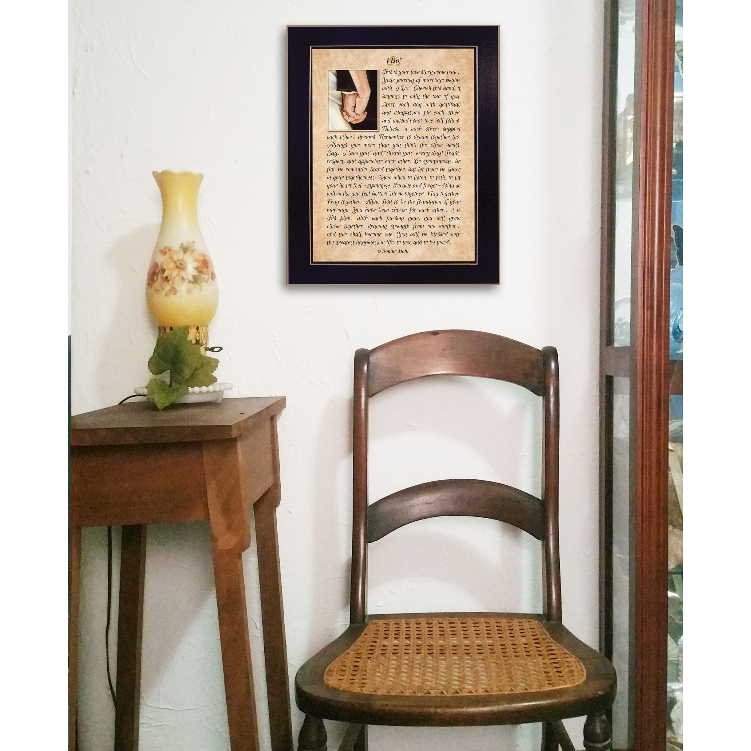 I Do 4 Black Framed Print Wall Art